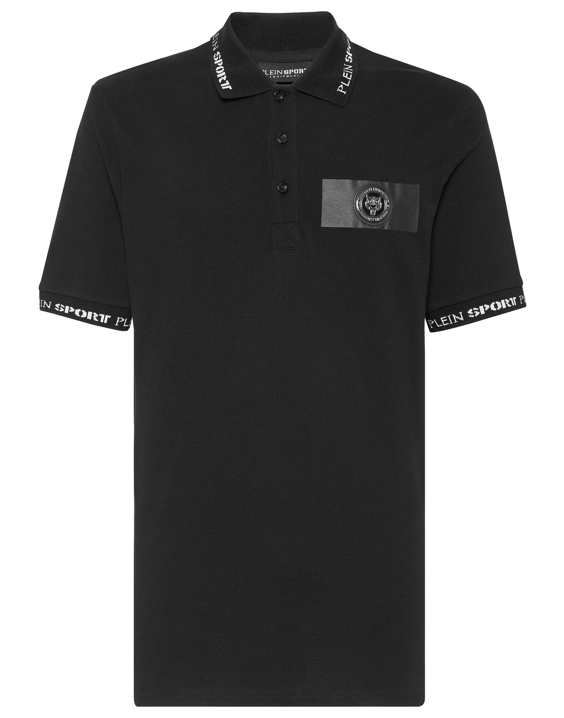 Hot Plein Sport Polo Shirt Ss Black / White