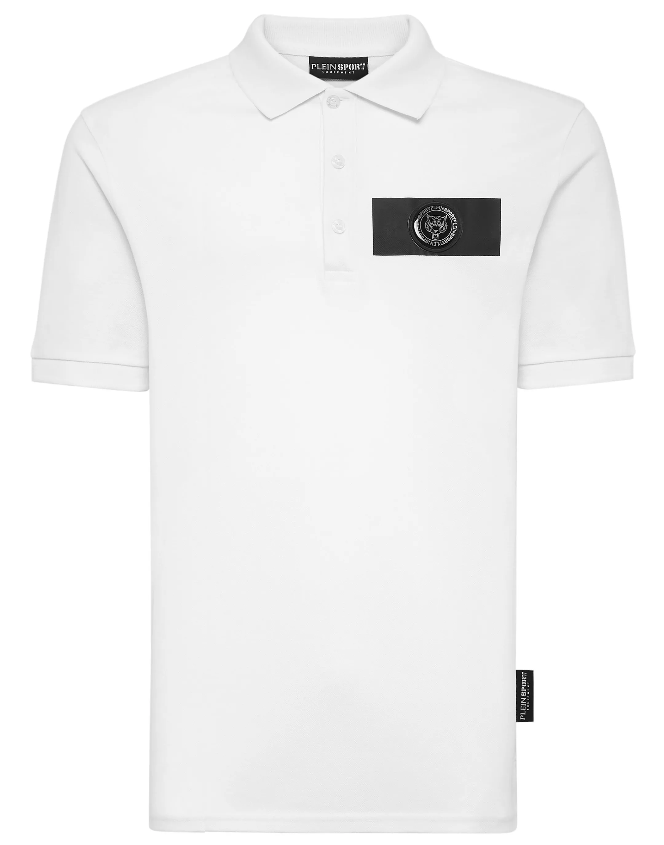 Shop Plein Sport Polo Shirt Ss Scratch White