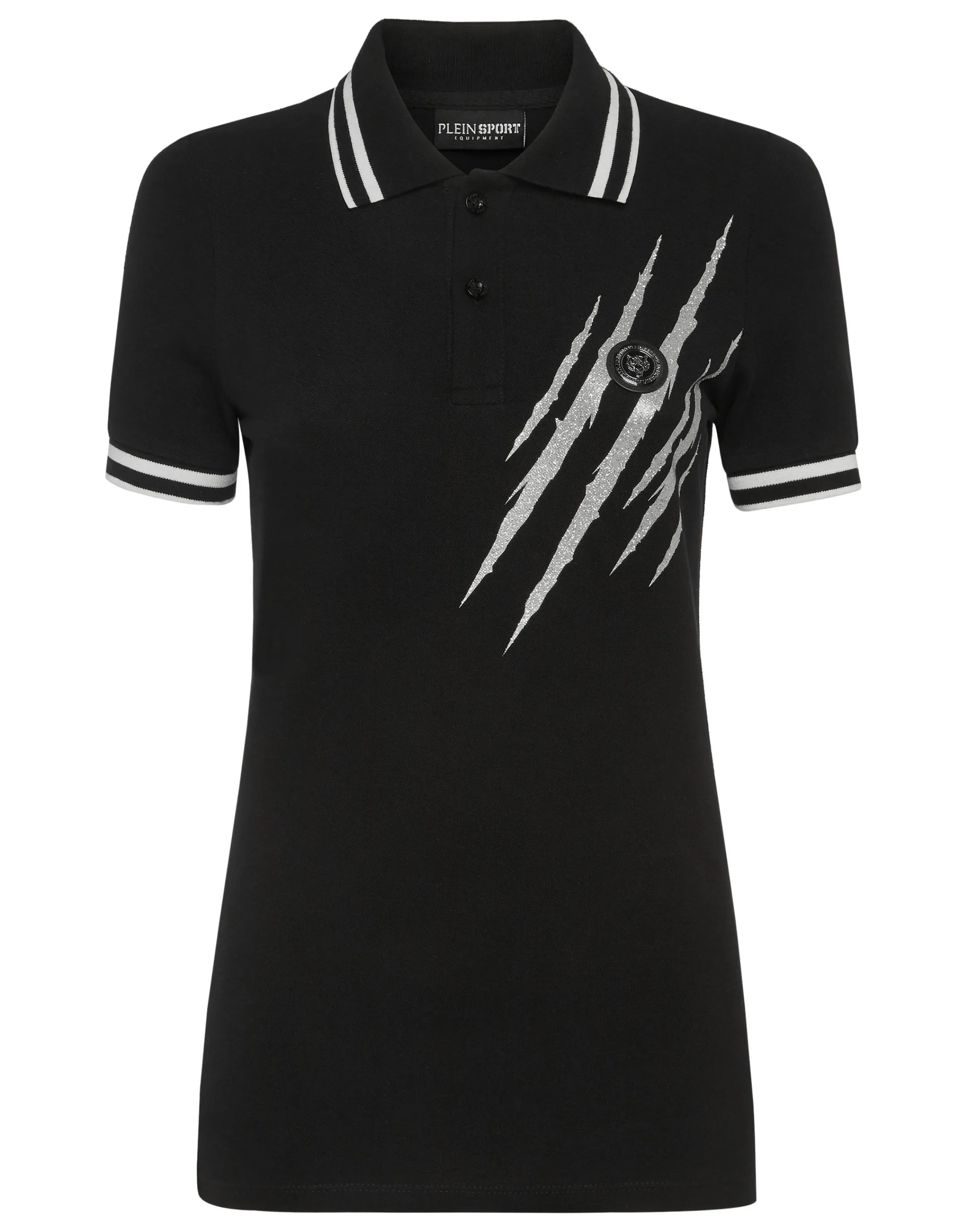 Hot Plein Sport Polo Shirt Ss Scratch Black