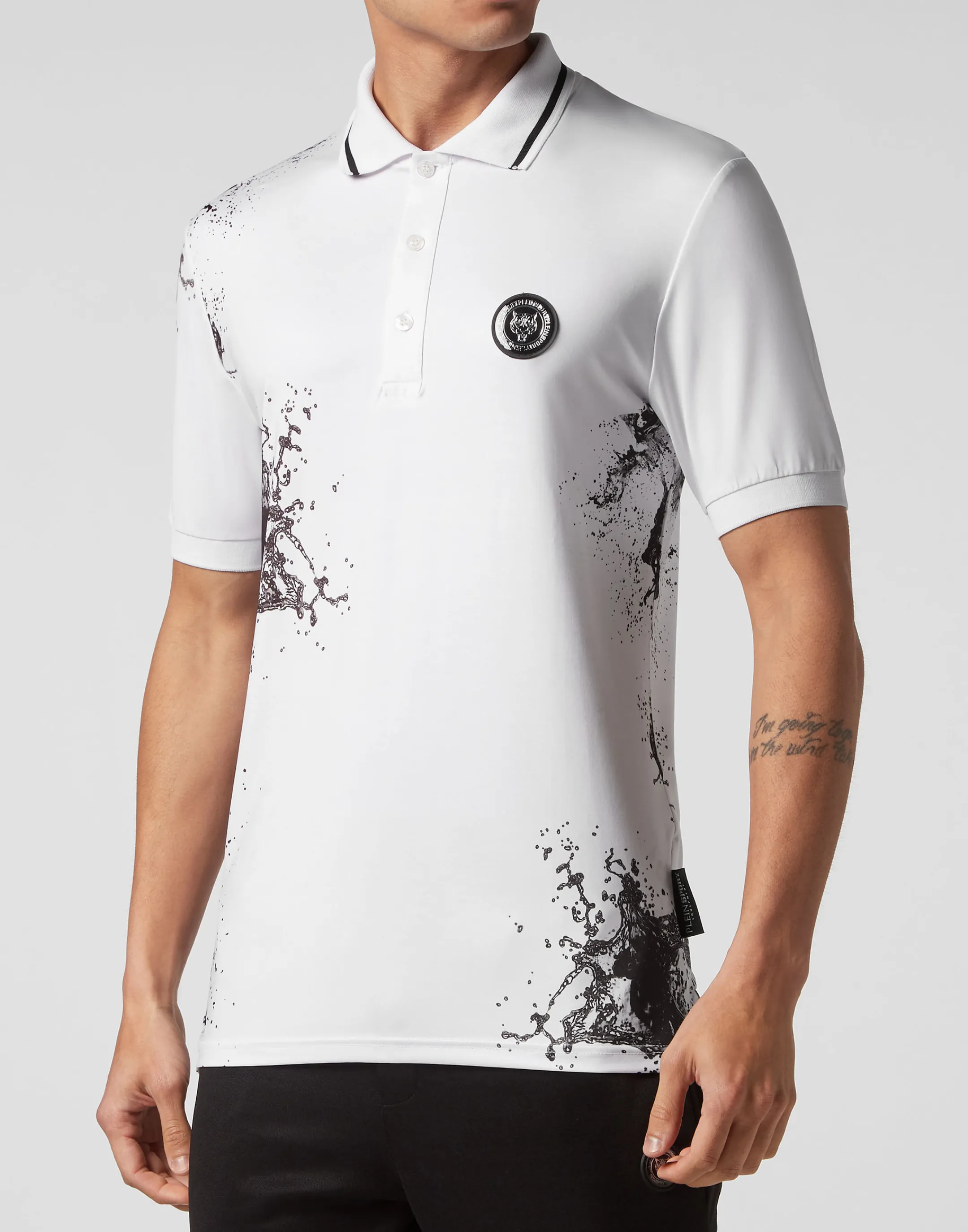 Flash Sale Plein Sport Polo Ss Splash Extreme White