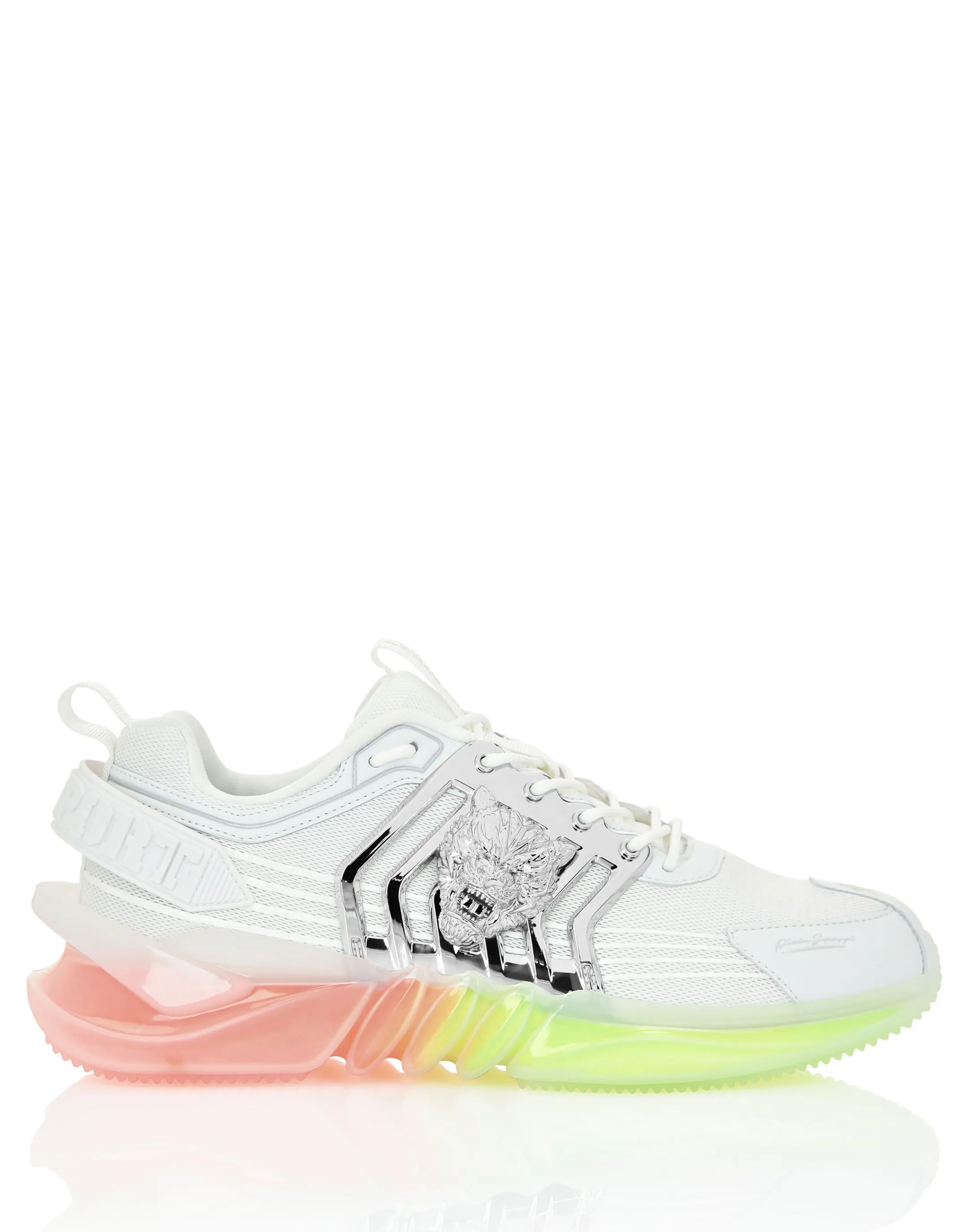 Clearance Plein Sport Runner Tiger White