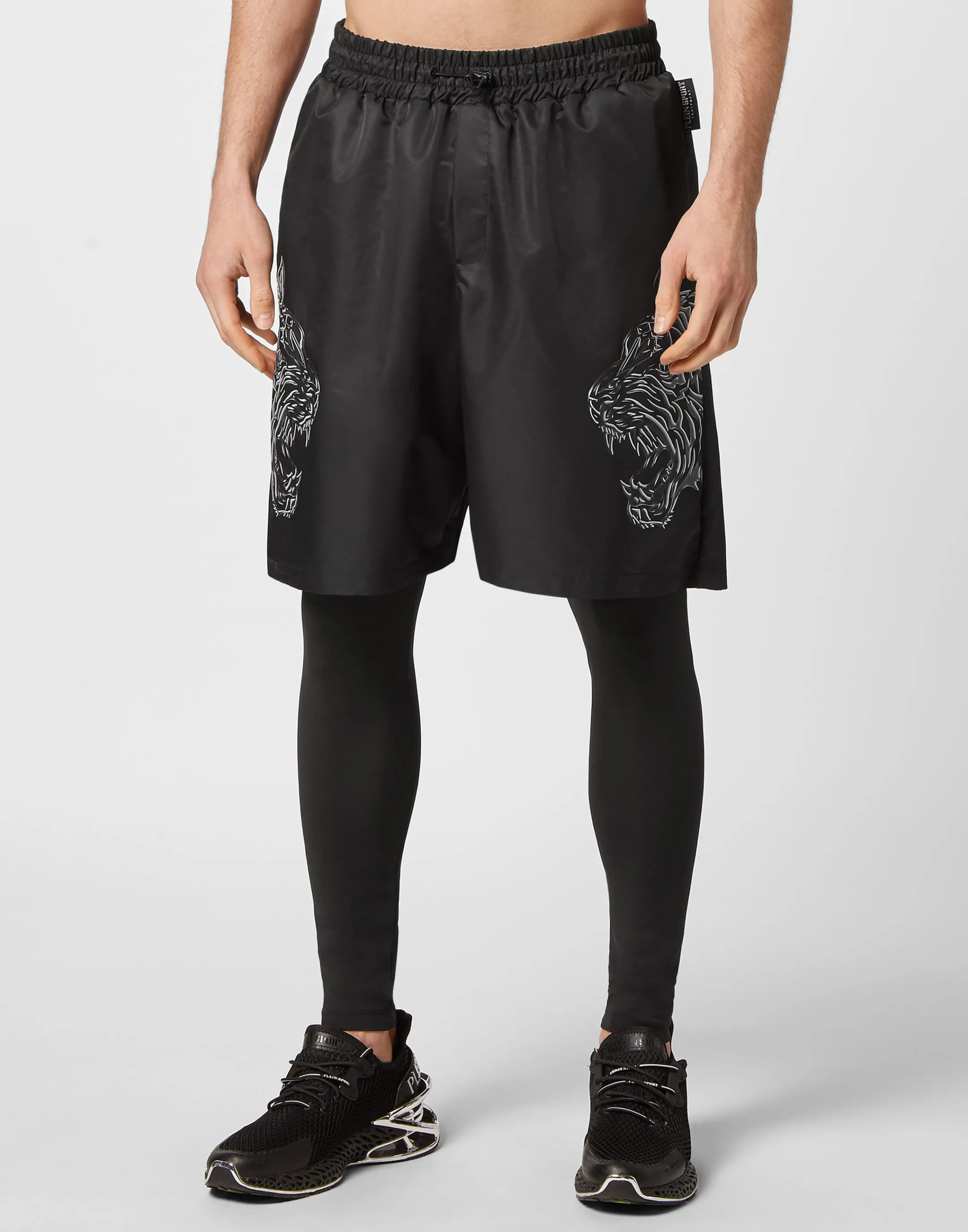 Flash Sale Plein Sport Running Pants Tiger Black