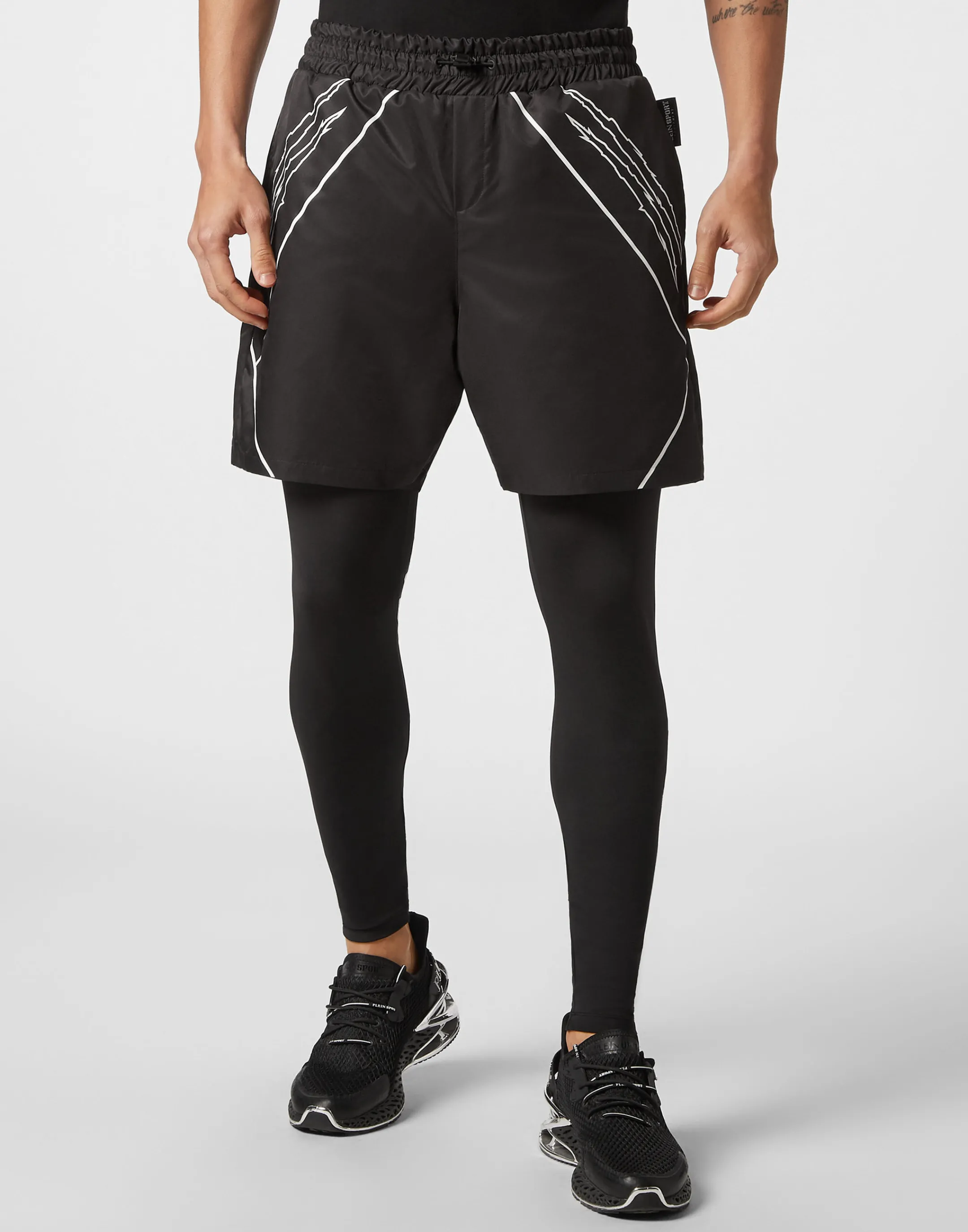 Best Sale Plein Sport Running Pants Tiger Court Edition Black