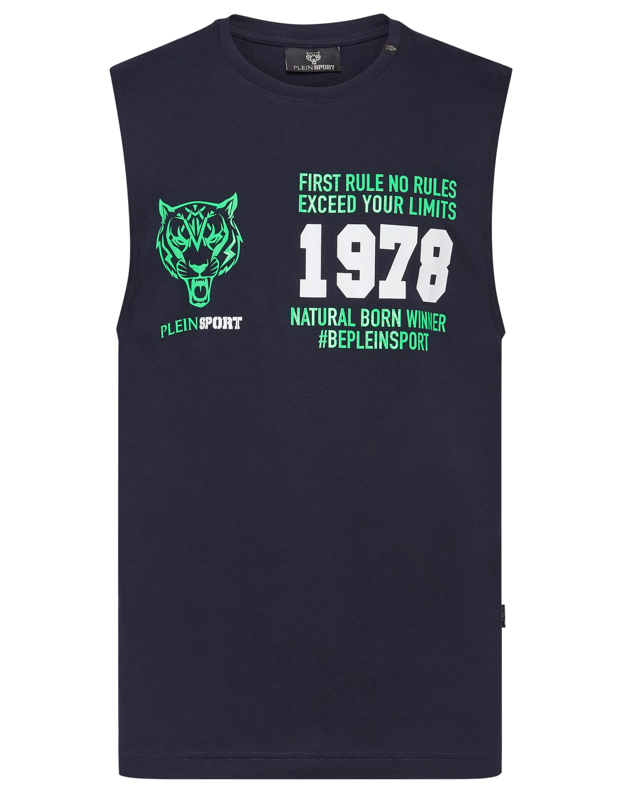 Cheap Plein Sport Sleeveless T-Shirt Navy