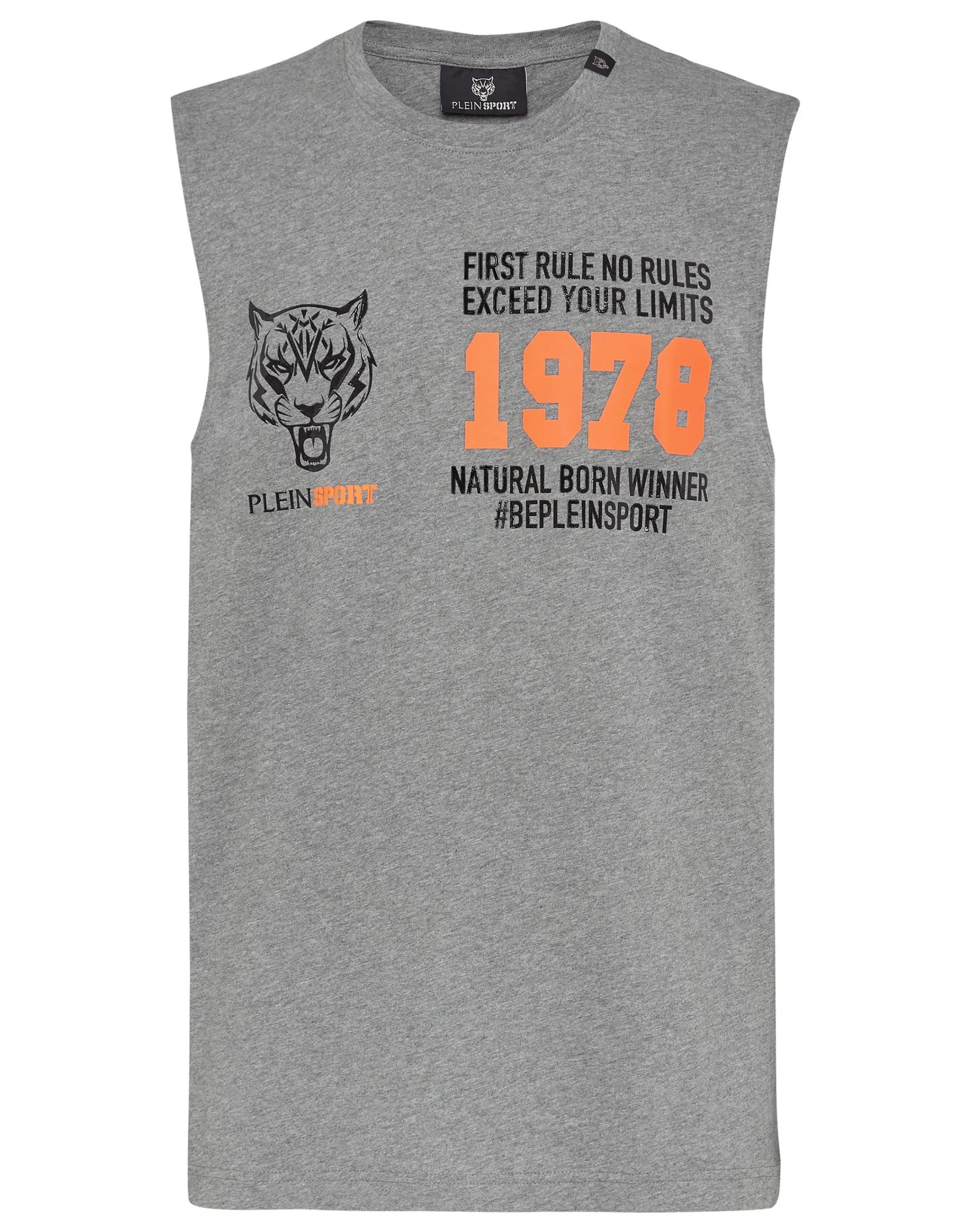 Online Plein Sport Sleeveless T-Shirt Grey