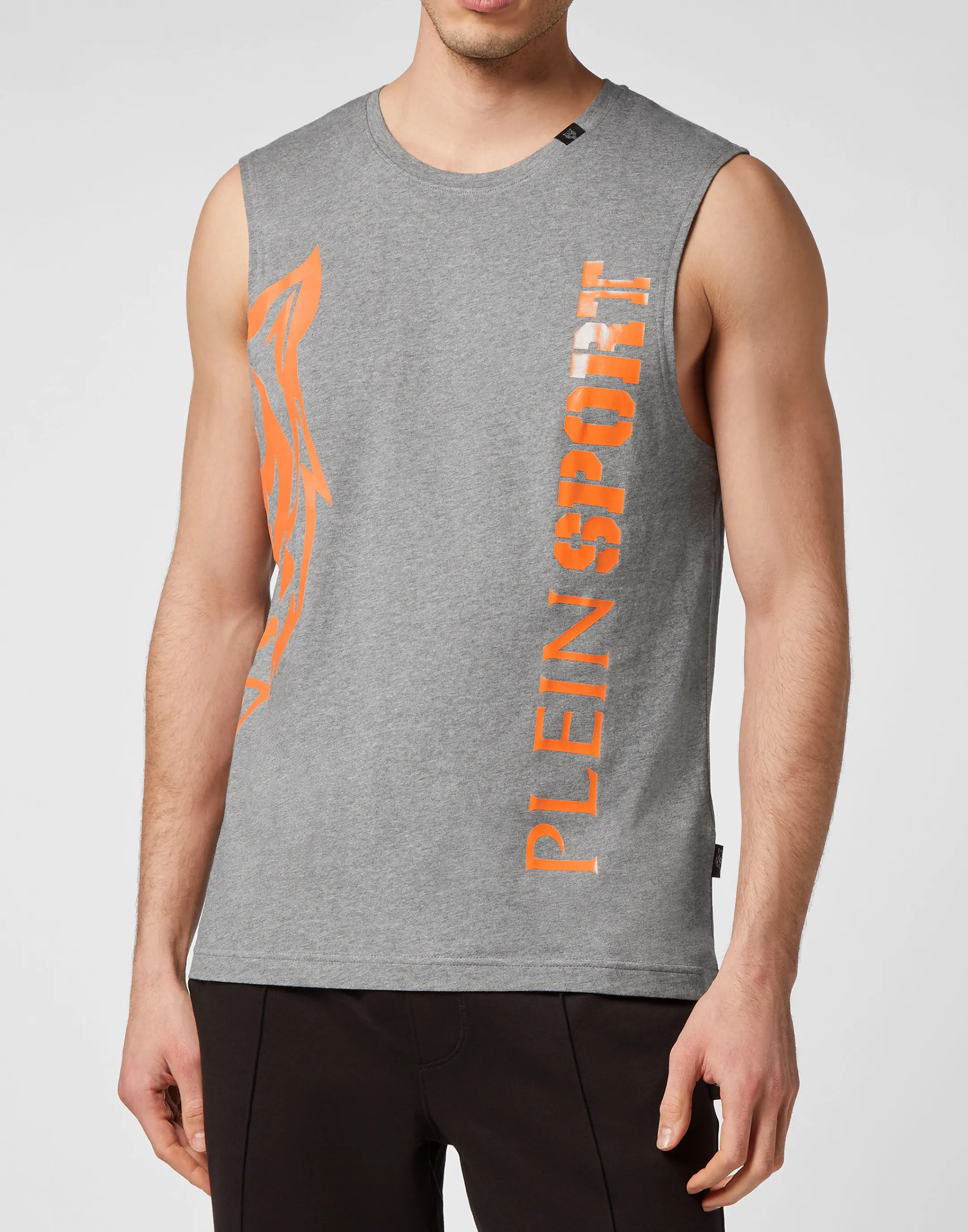 Best Plein Sport Sleeveless T-Shirt Grey