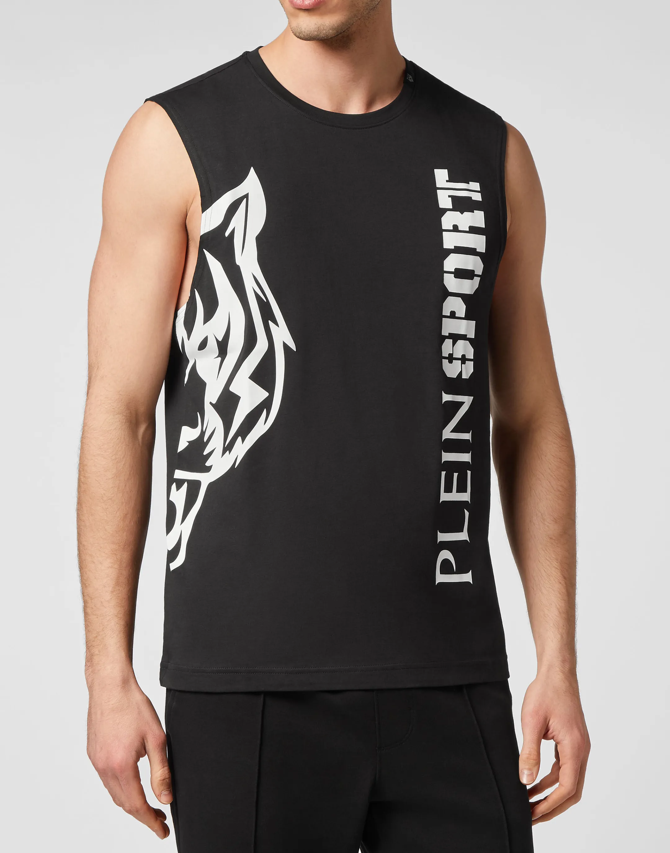 New Plein Sport Sleeveless T-Shirt Black / White