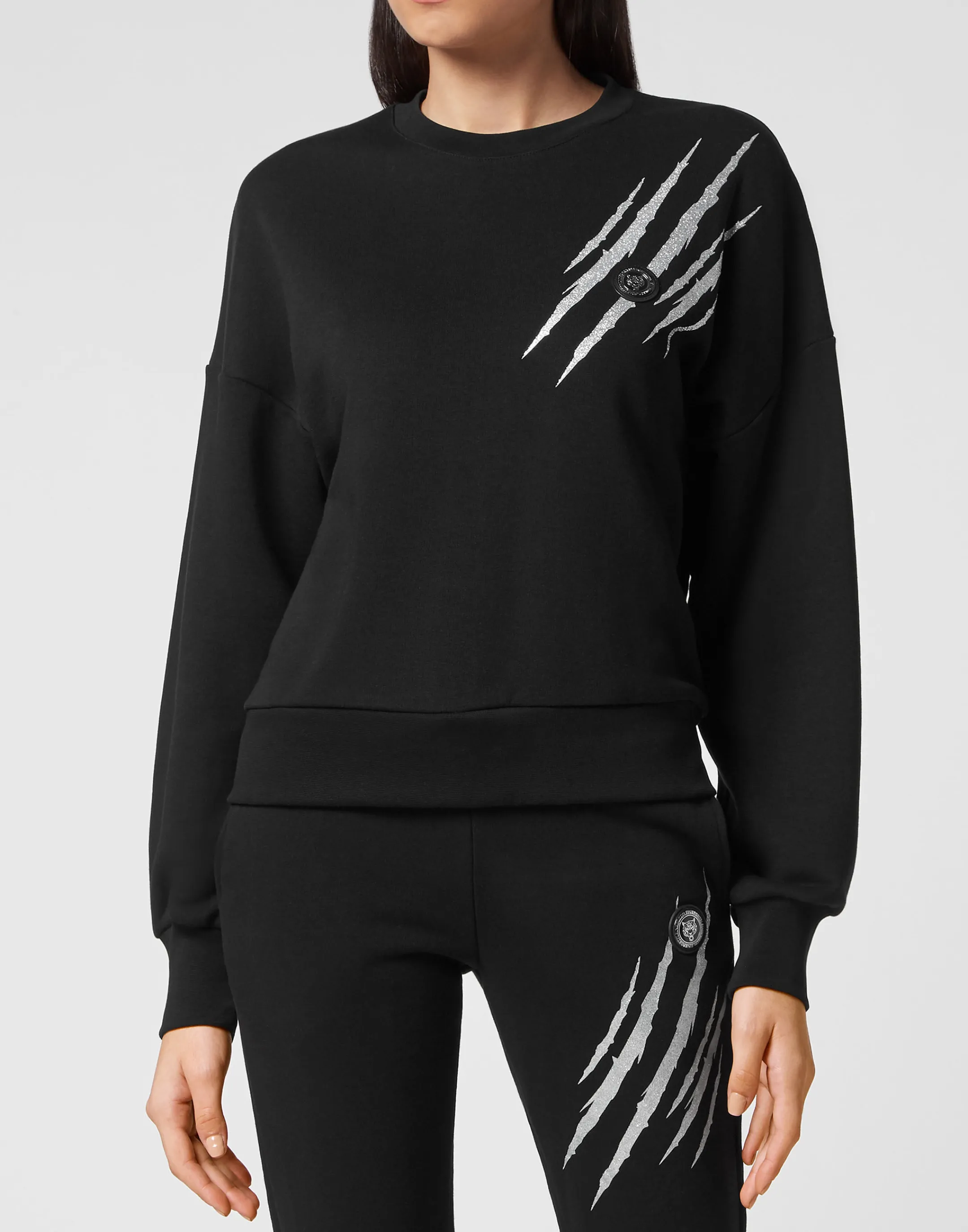 Flash Sale Plein Sport Sweatshirt Ls Scratch Black