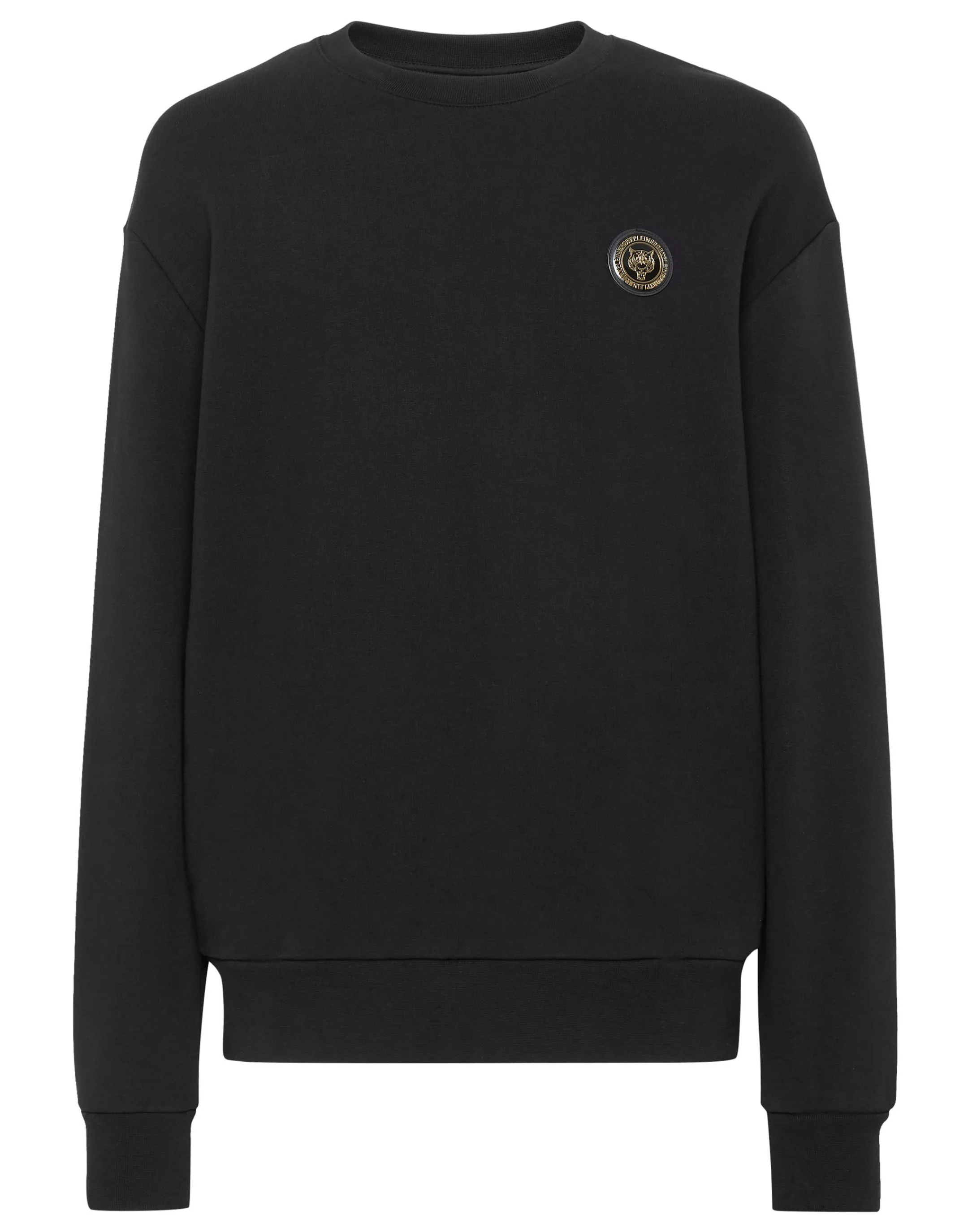 Sale Plein Sport Sweatshirt Ls Statement Black / Gold