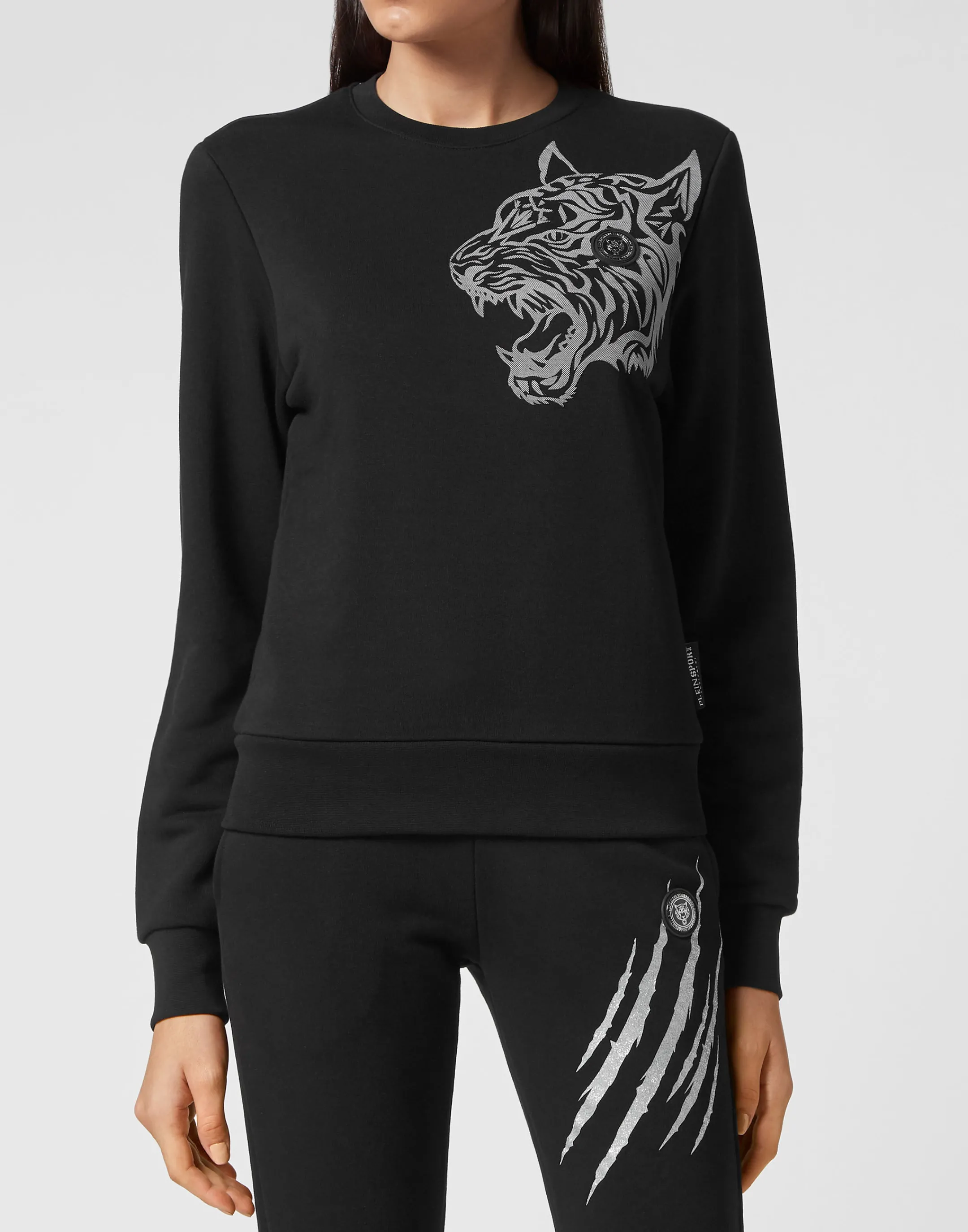 Cheap Plein Sport Sweatshirt Ls Tiger Black