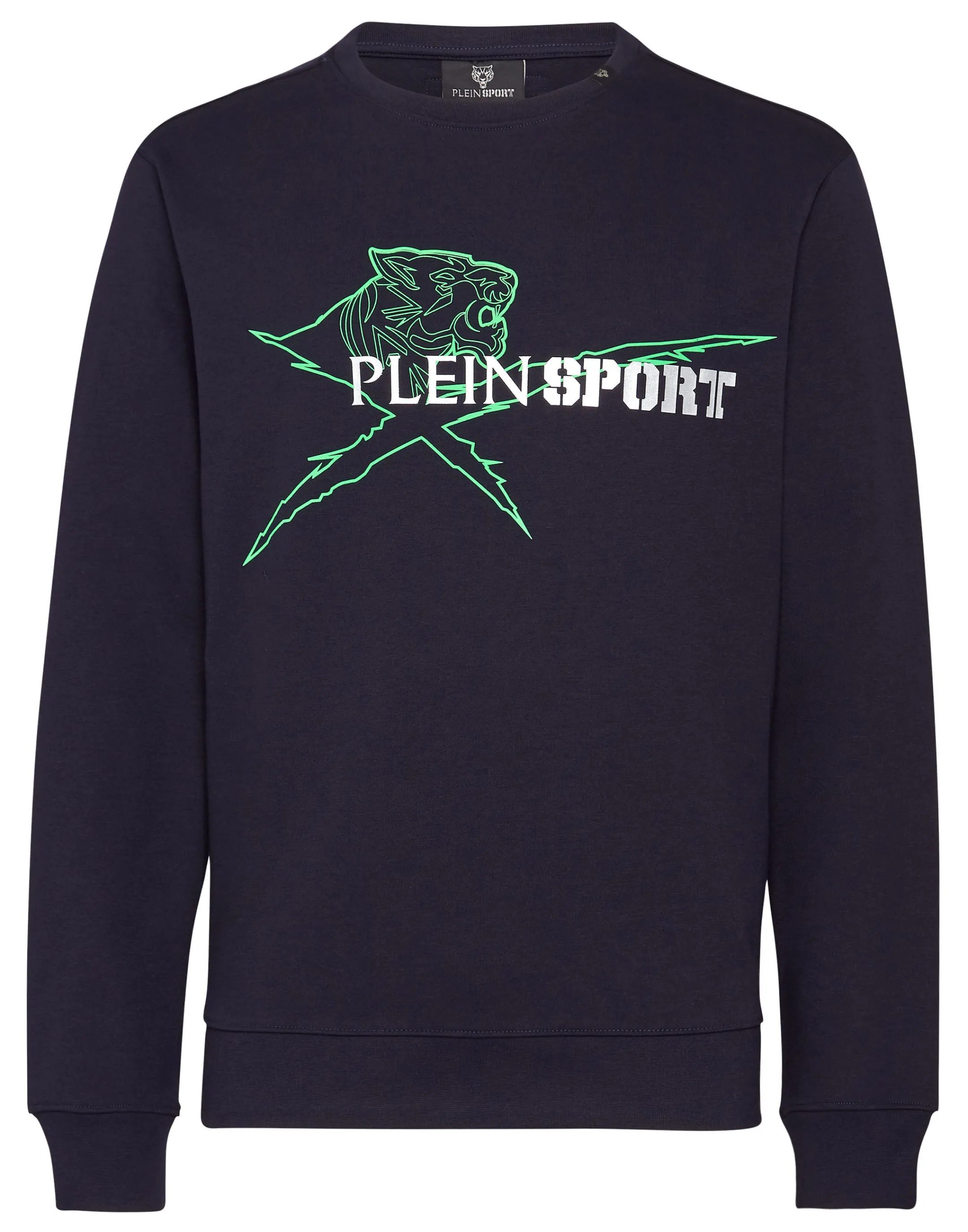 Cheap Plein Sport Sweatshirt Round Neck Navy