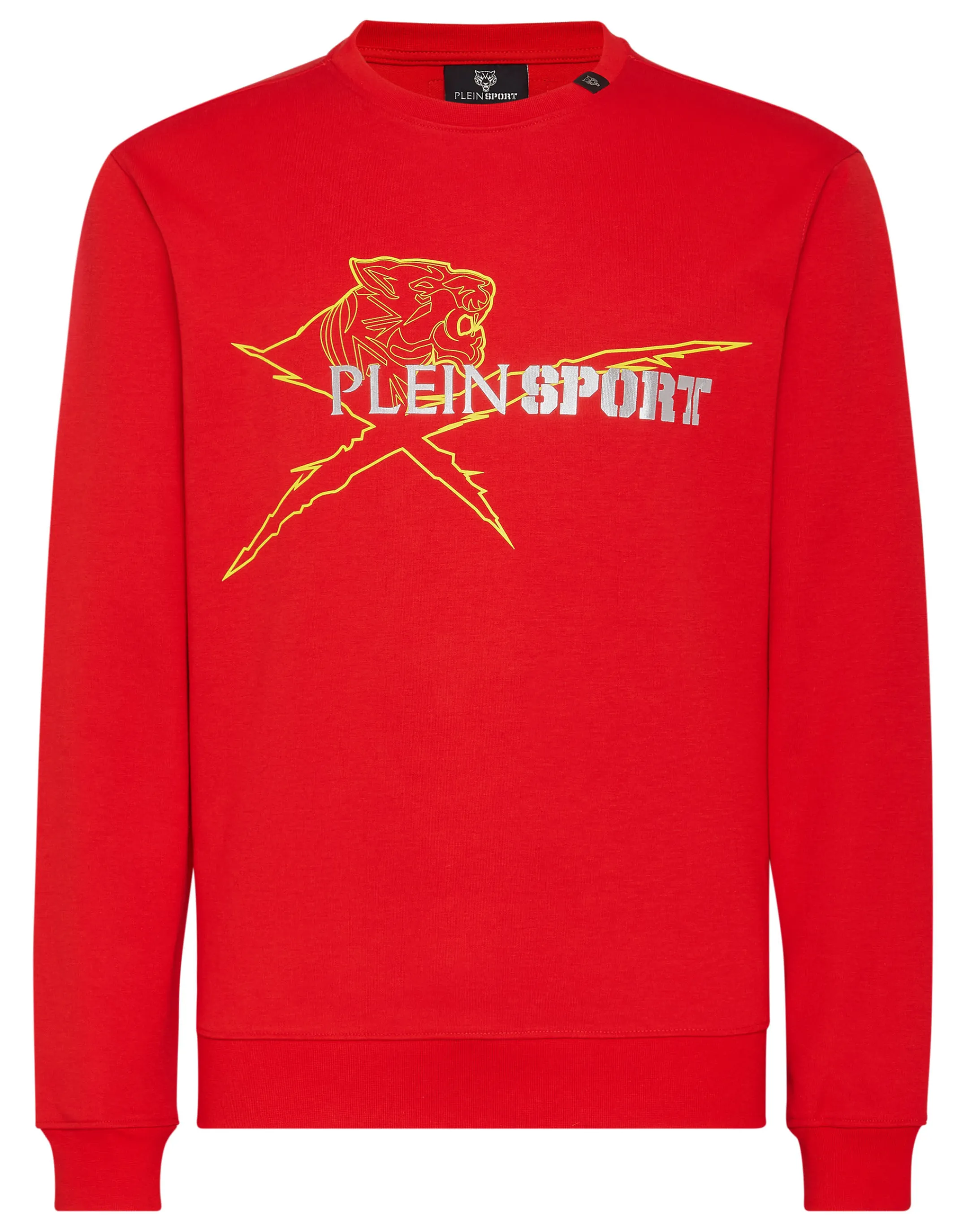 Cheap Plein Sport Sweatshirt Round Neck Red