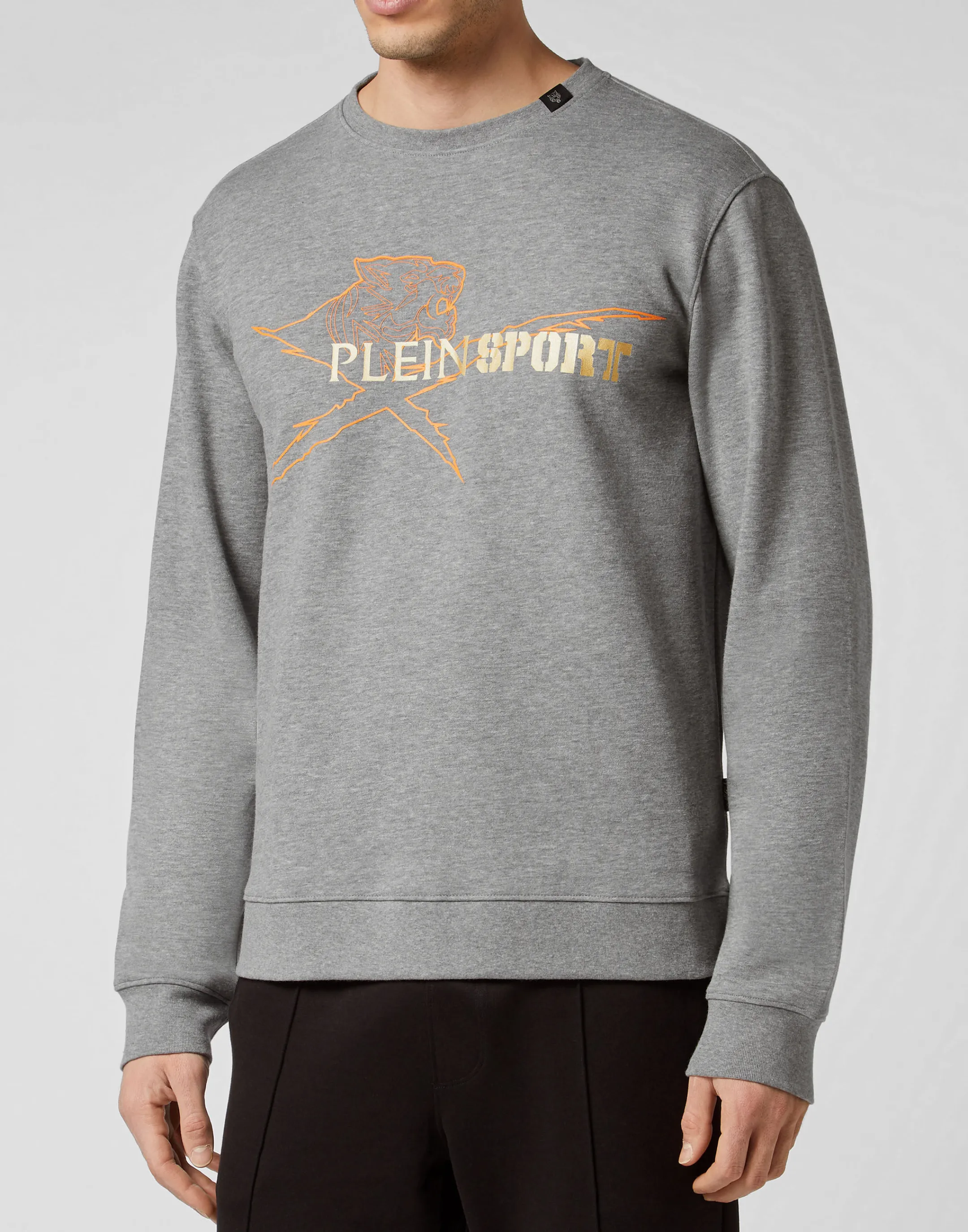 Shop Plein Sport Sweatshirt Round Neck Grey