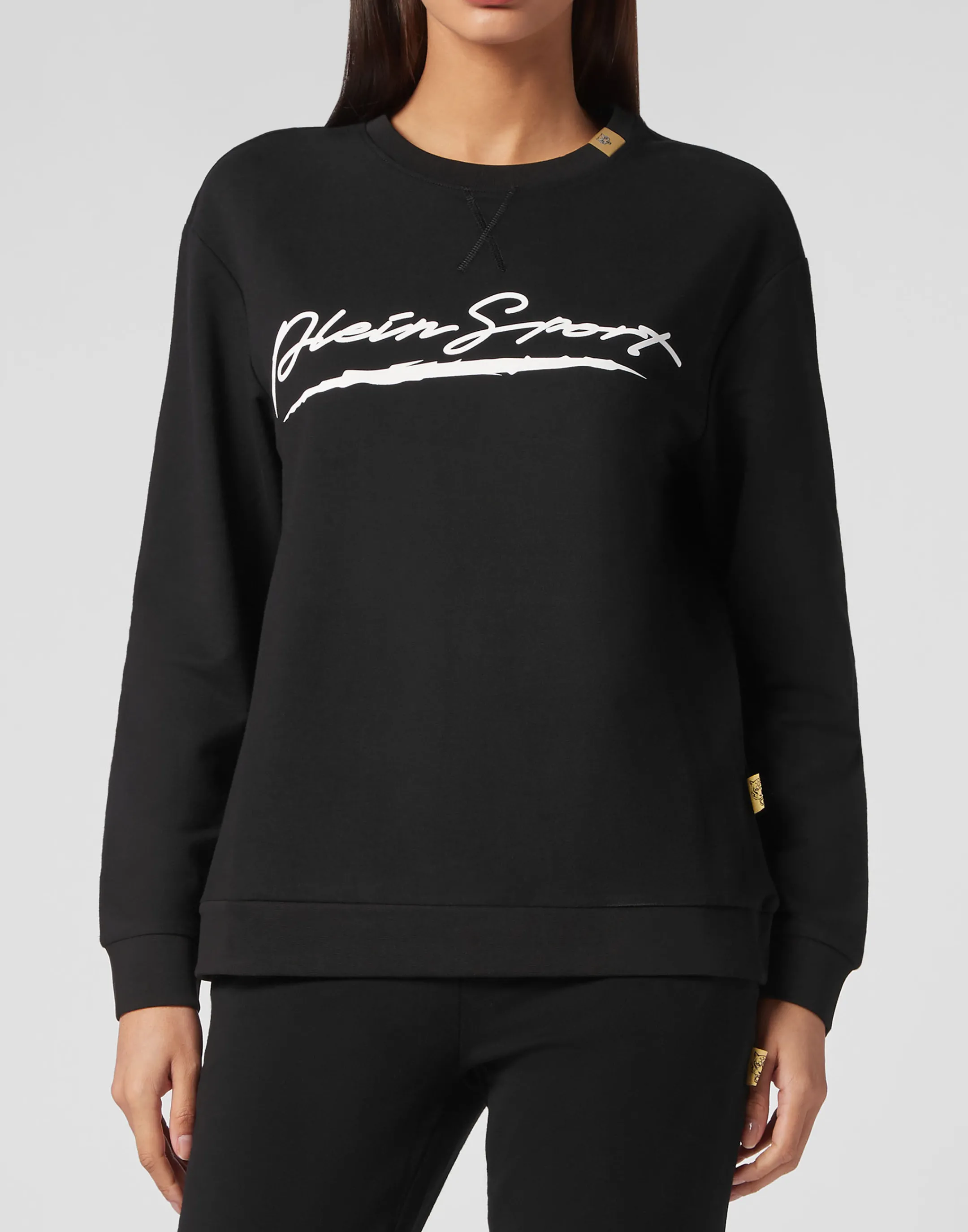 Sale Plein Sport Sweatshirt Round Neck Black