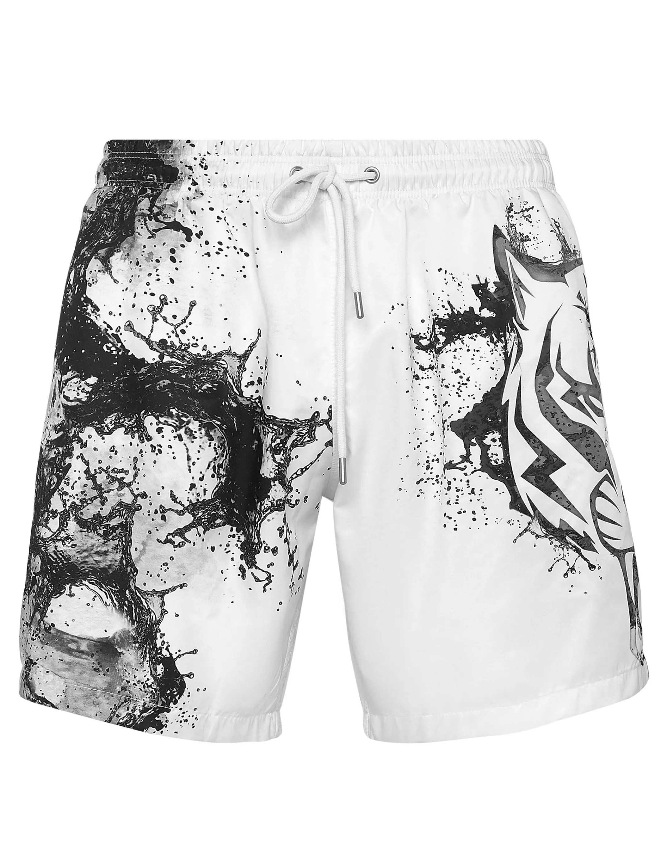 Best Plein Sport Swim-Trunks Splash Extreme White / Black