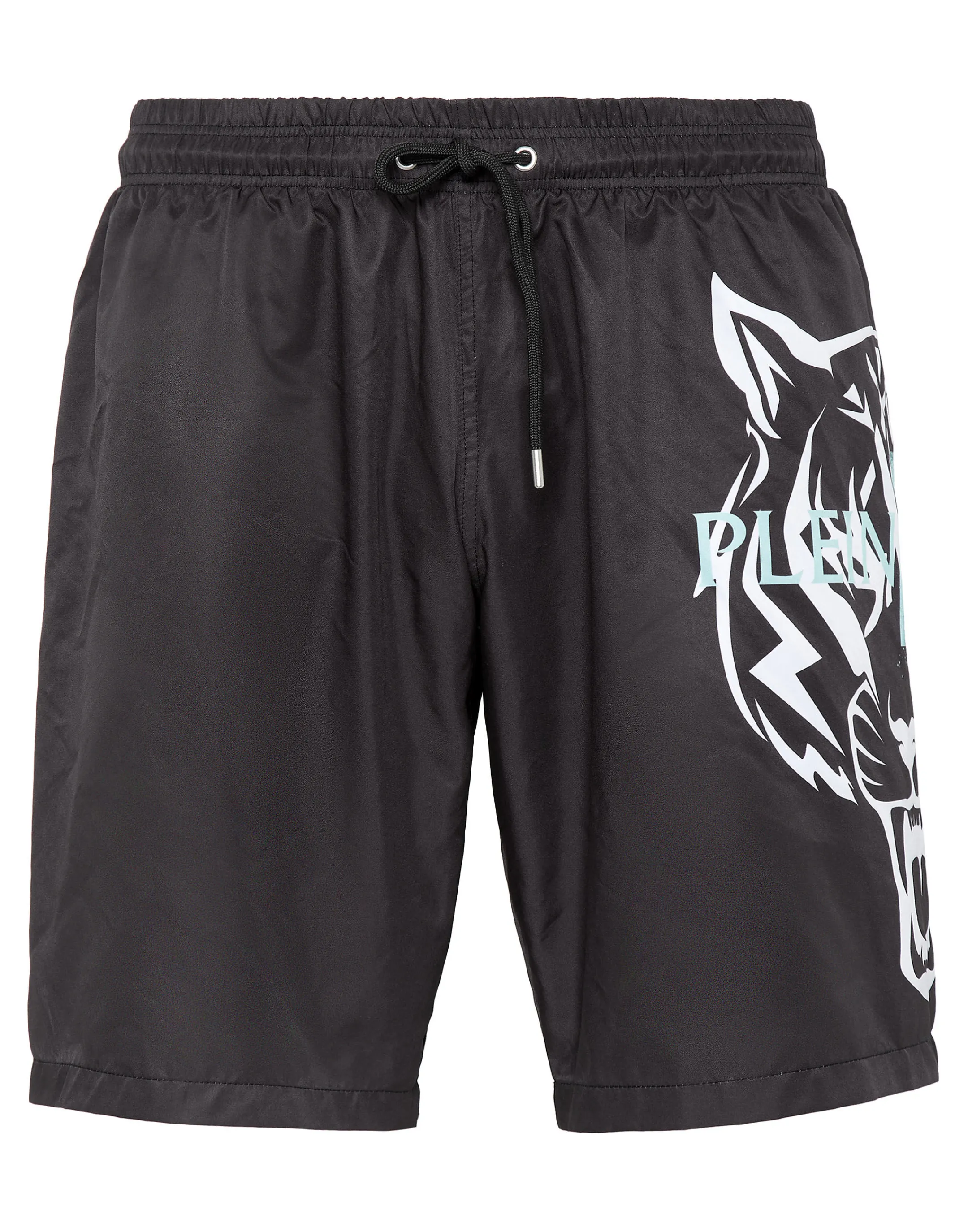 Fashion Plein Sport Swim-Trunks Tiger Black / White