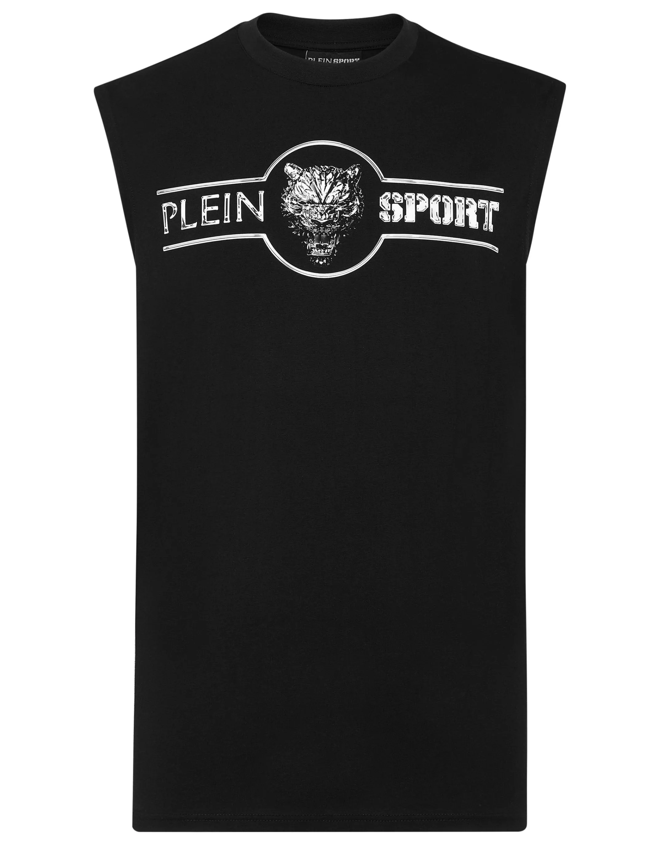 Best Sale Plein Sport Tank Top Chrome Scratch Edition Black