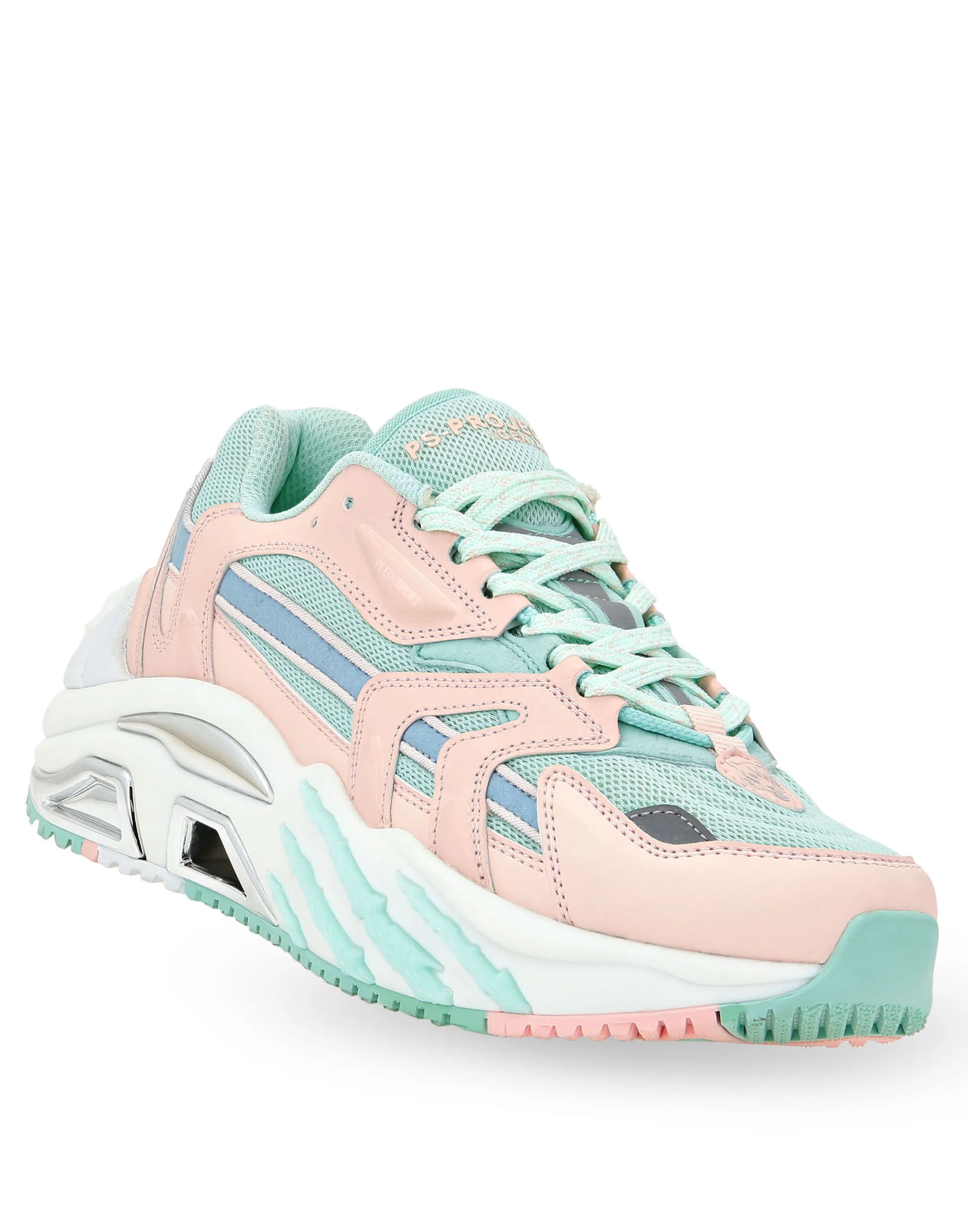 Shop Plein Sport The Scratch Rose / Light Blue