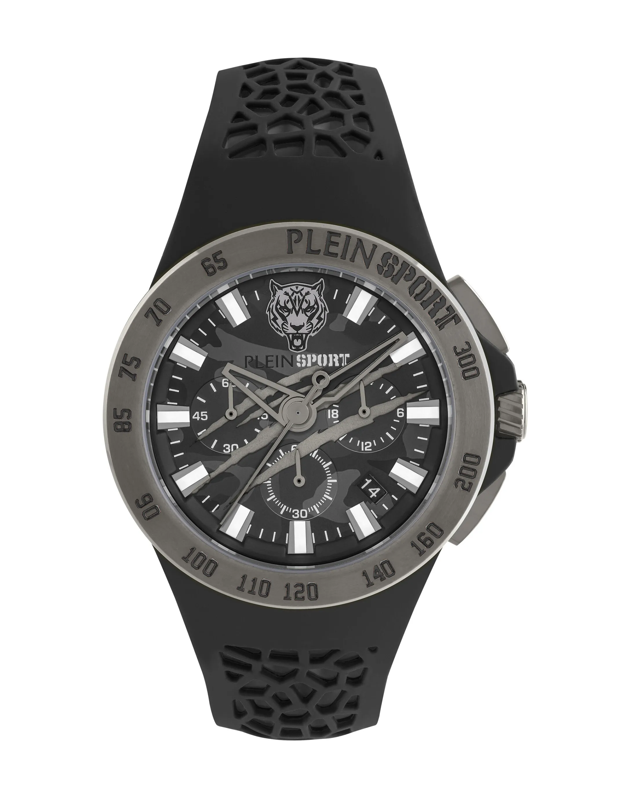 Store Plein Sport Thunderstorm Chrono Watch Black/Grey Steal