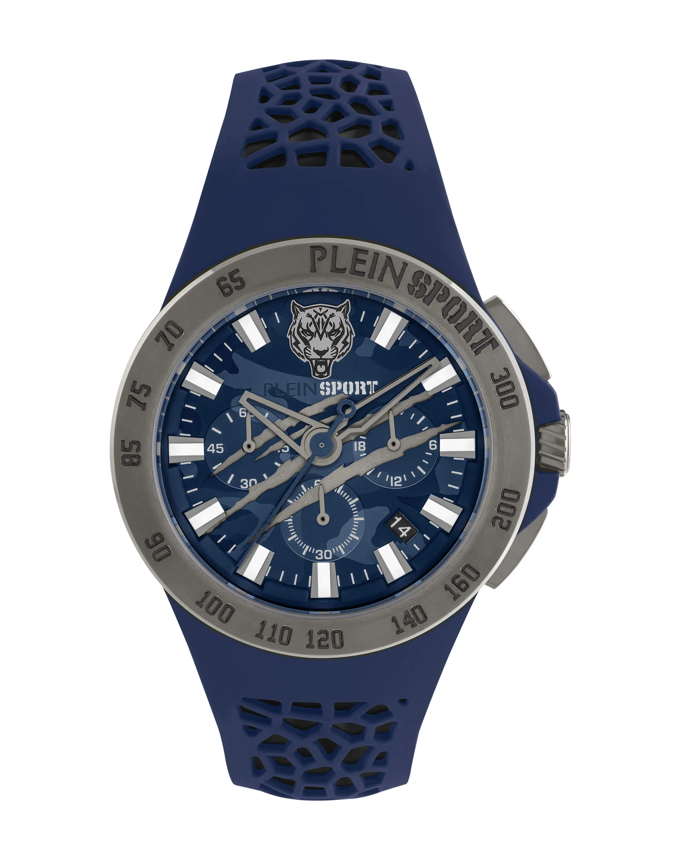 Store Plein Sport Thunderstorm Chrono Watch Blue/Grey Steal