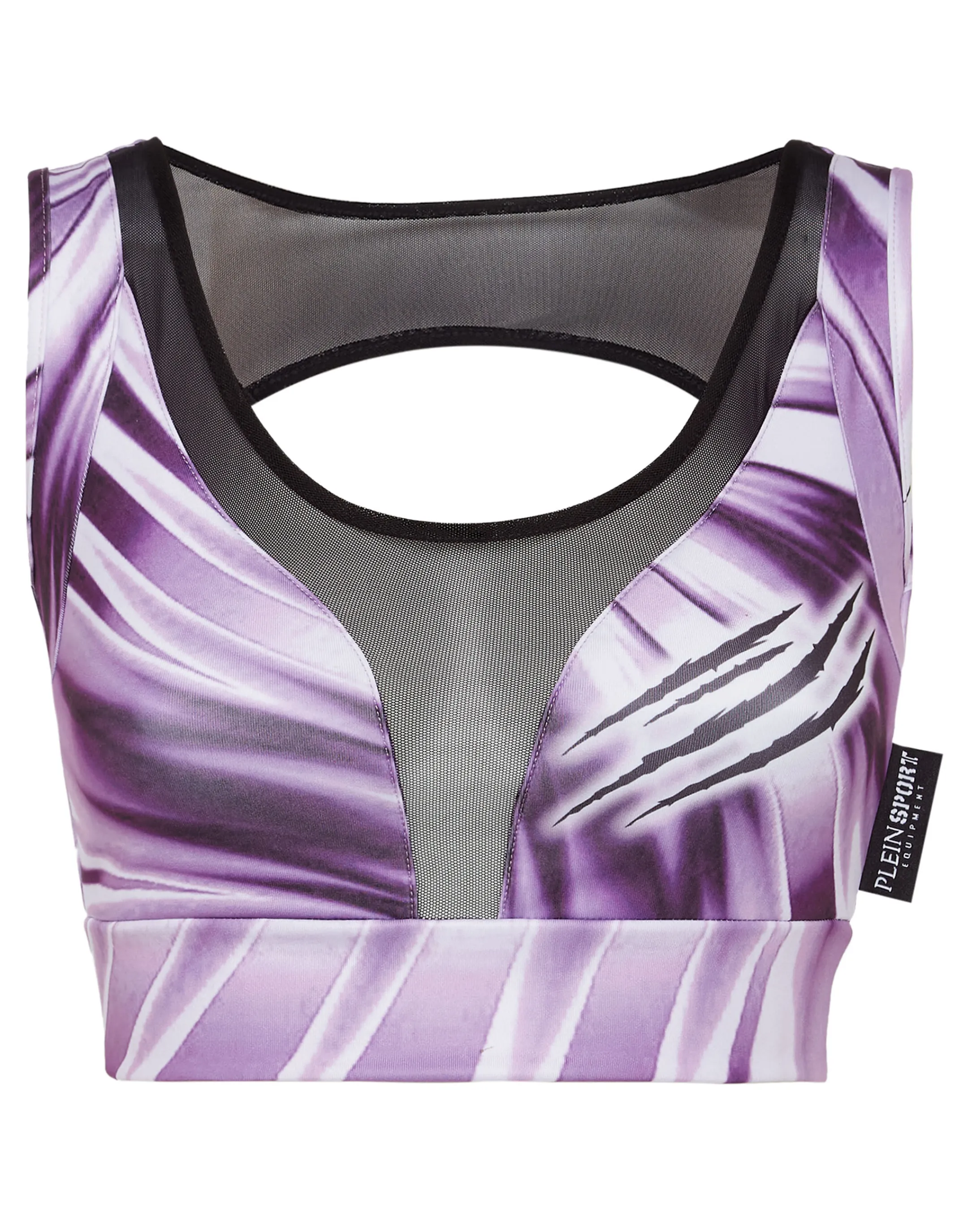 Cheap Plein Sport Tie-Dye Jogging Cropped Top Scratch Lilac