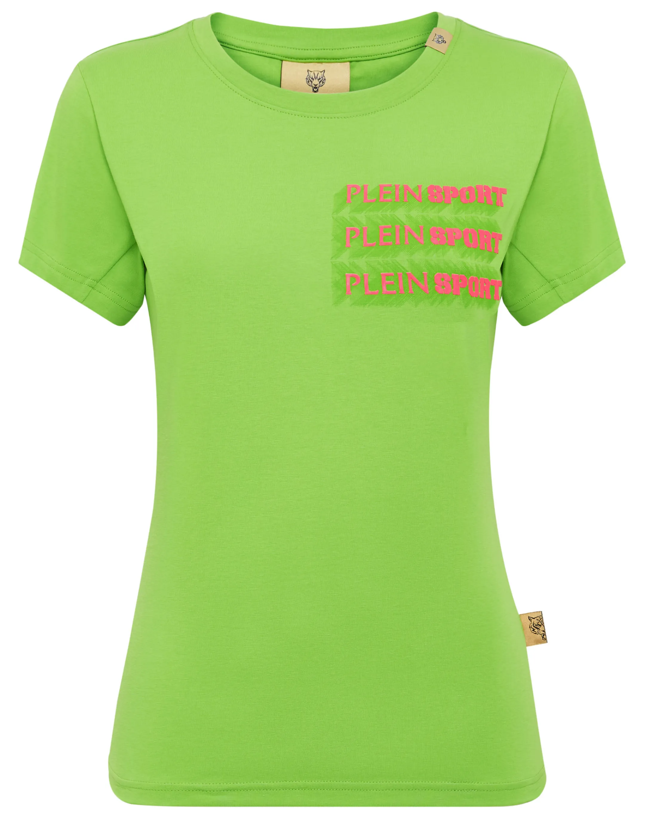 New Plein Sport T-Shirt Round Neck Green Fluo