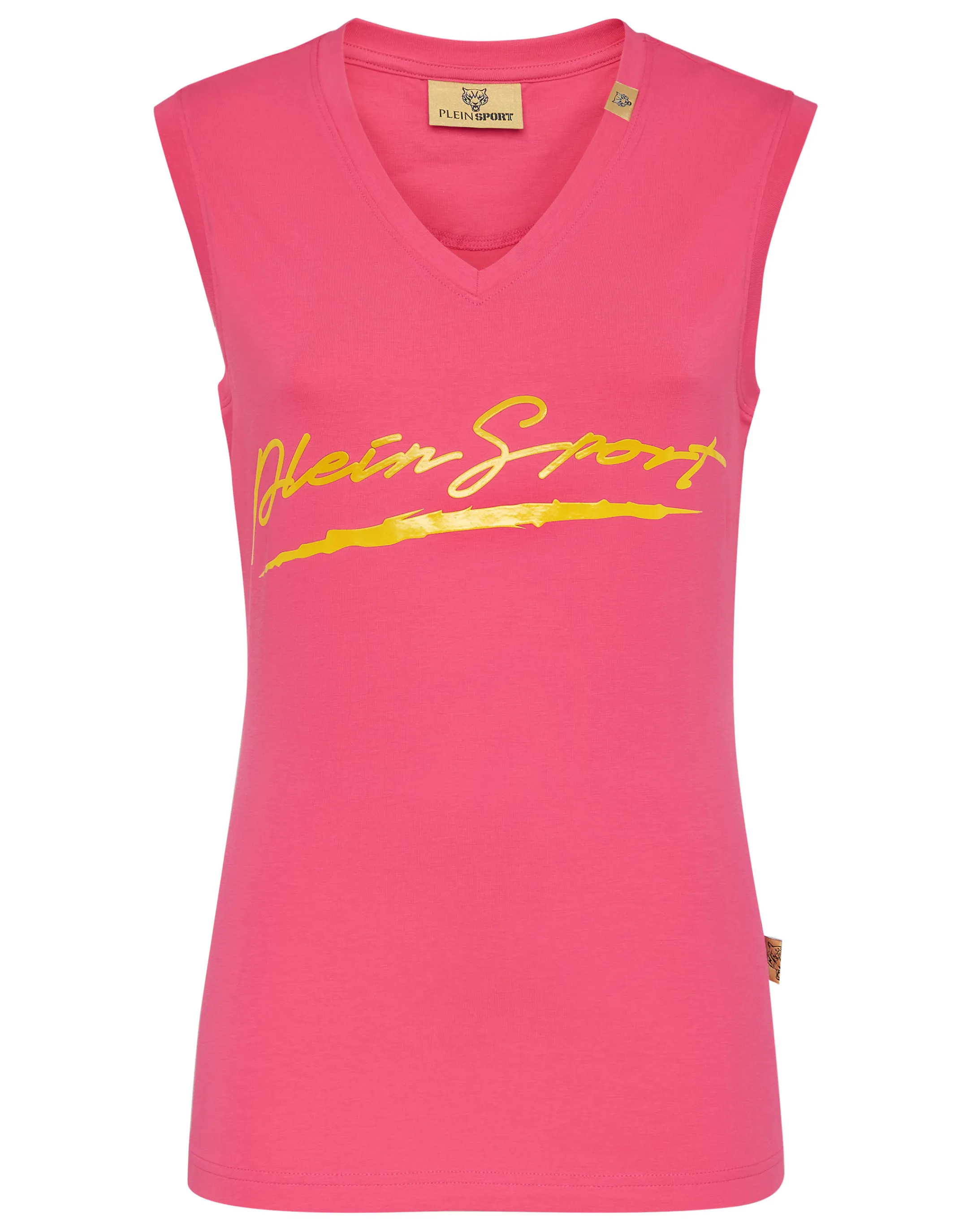 Outlet Plein Sport T-Shirt Round Neck Fuxia