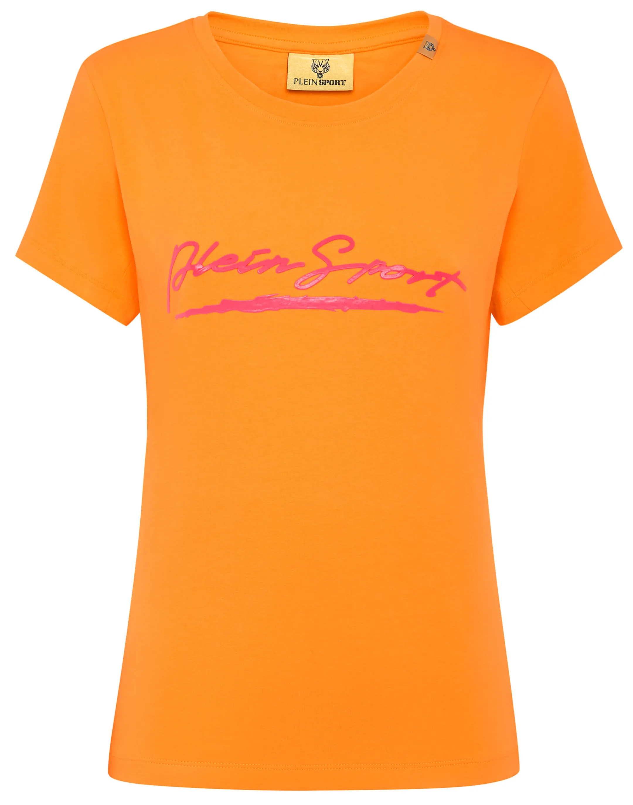 Cheap Plein Sport T-Shirt Round Neck Orange