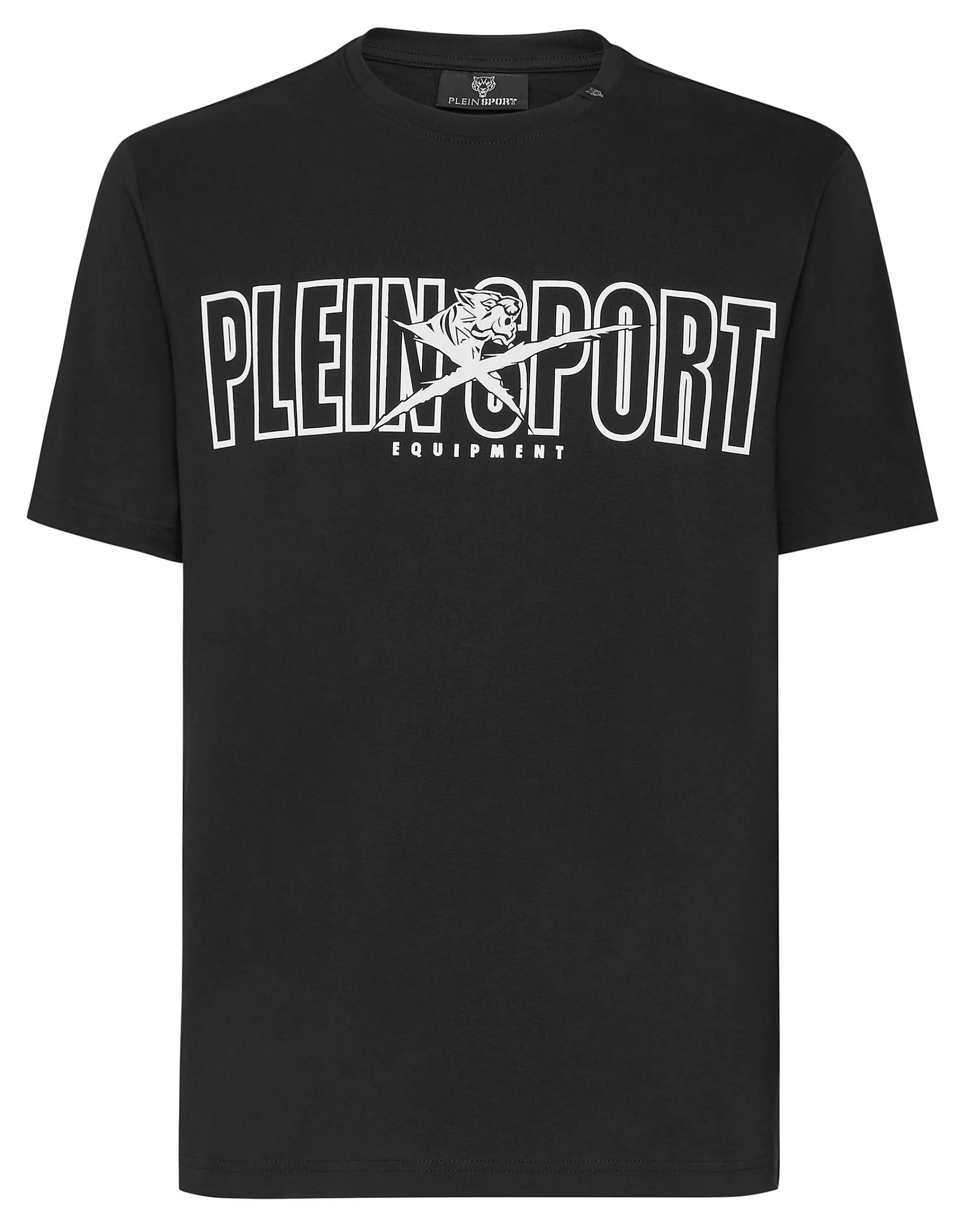 Hot Plein Sport T-Shirt Round Neck Black / White