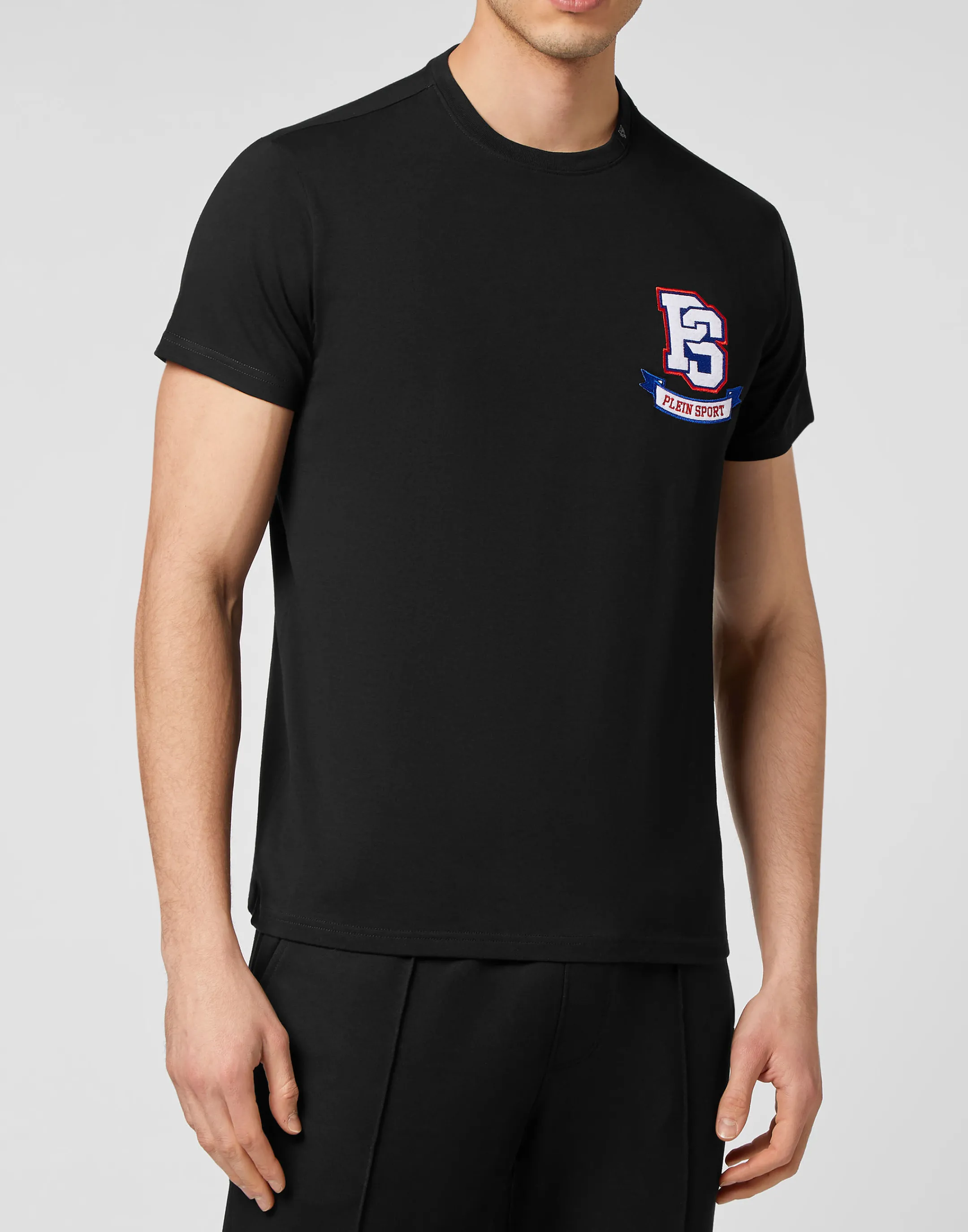 Cheap Plein Sport T-Shirt Round Neck Black