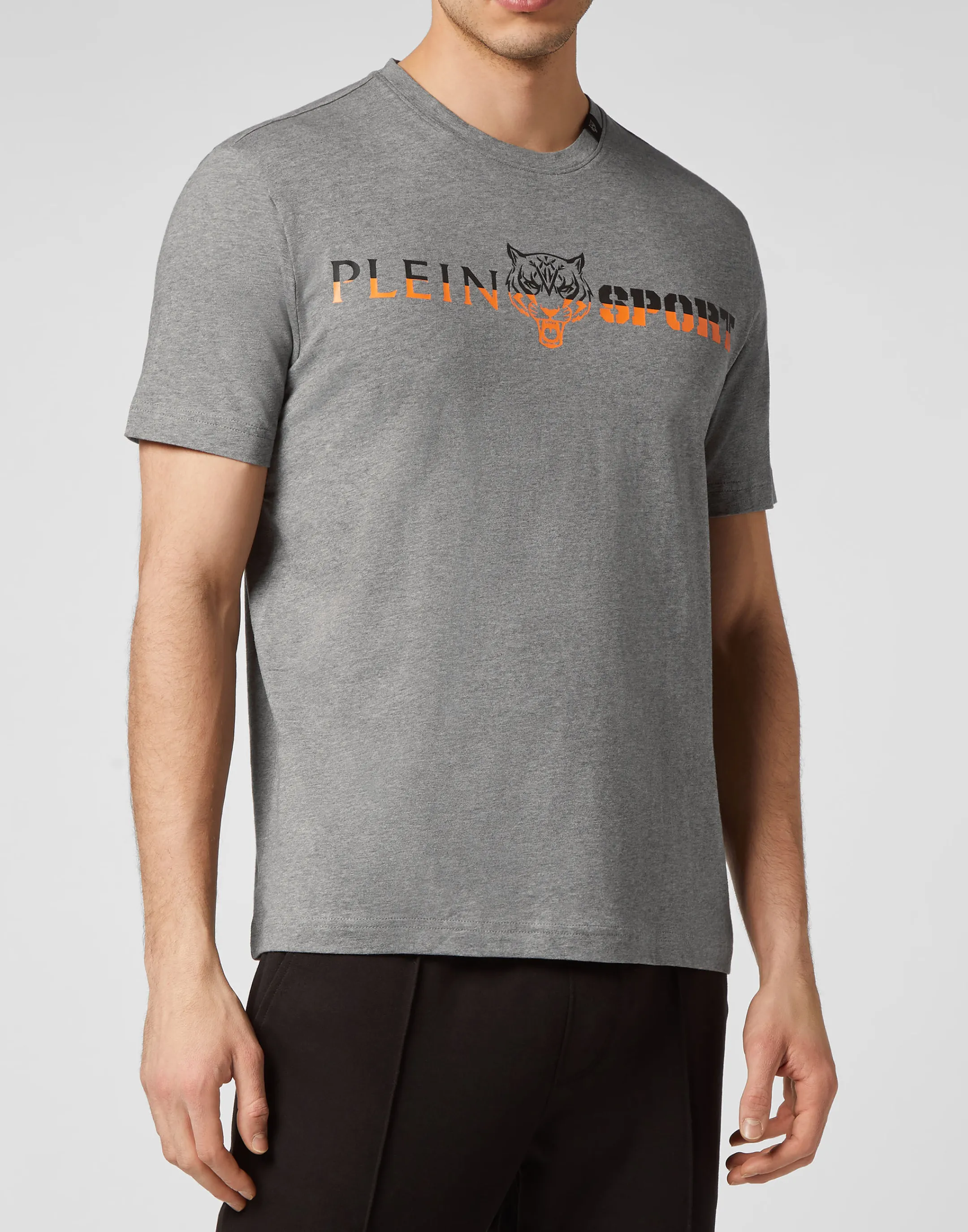 Outlet Plein Sport T-Shirt Round Neck Grey