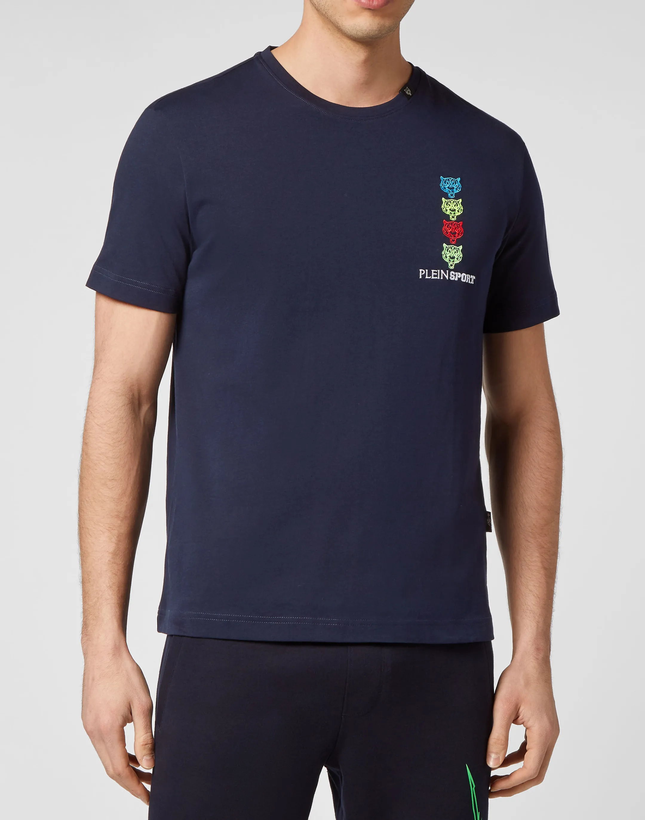 Discount Plein Sport T-Shirt Round Neck Navy