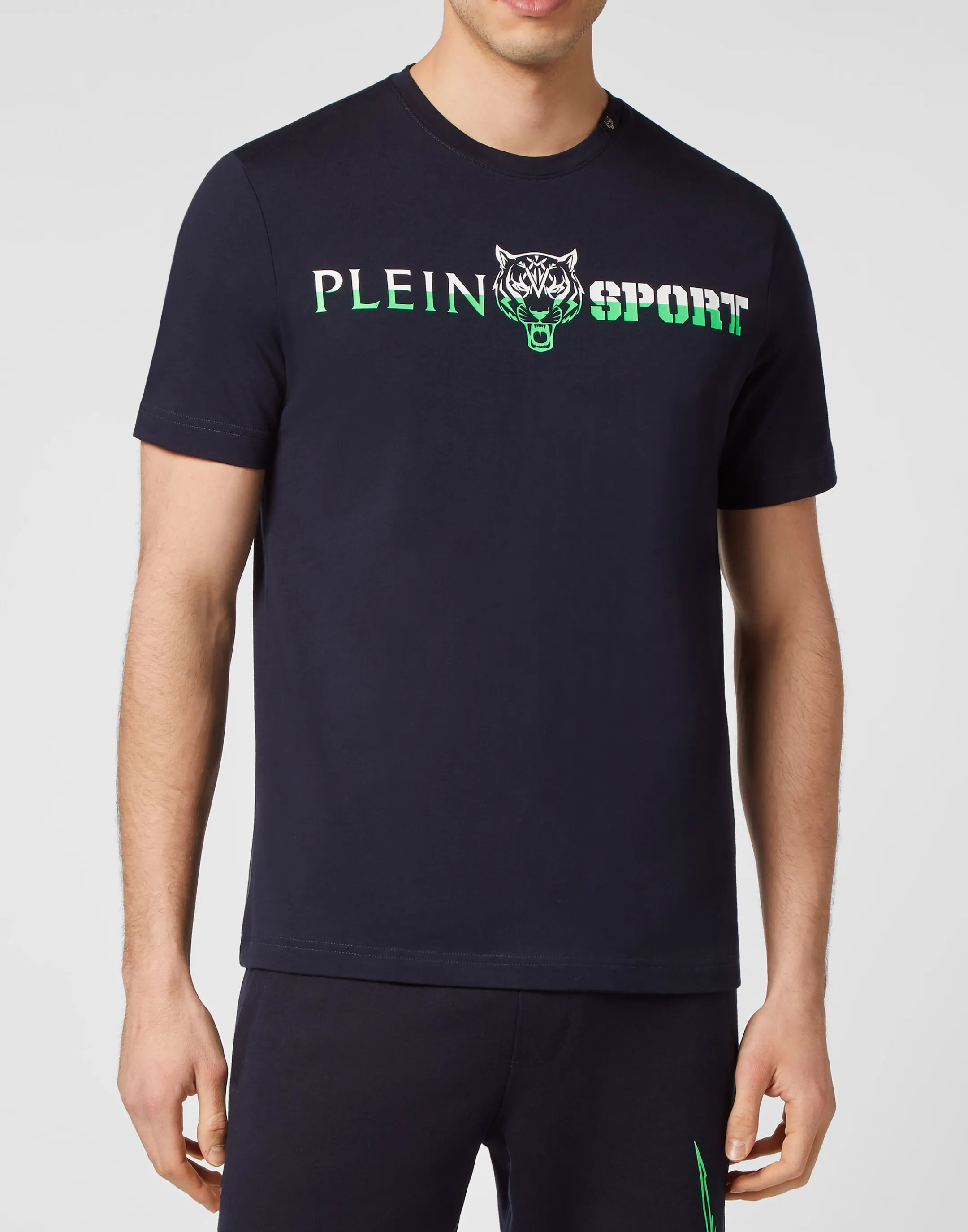 Flash Sale Plein Sport T-Shirt Round Neck Navy