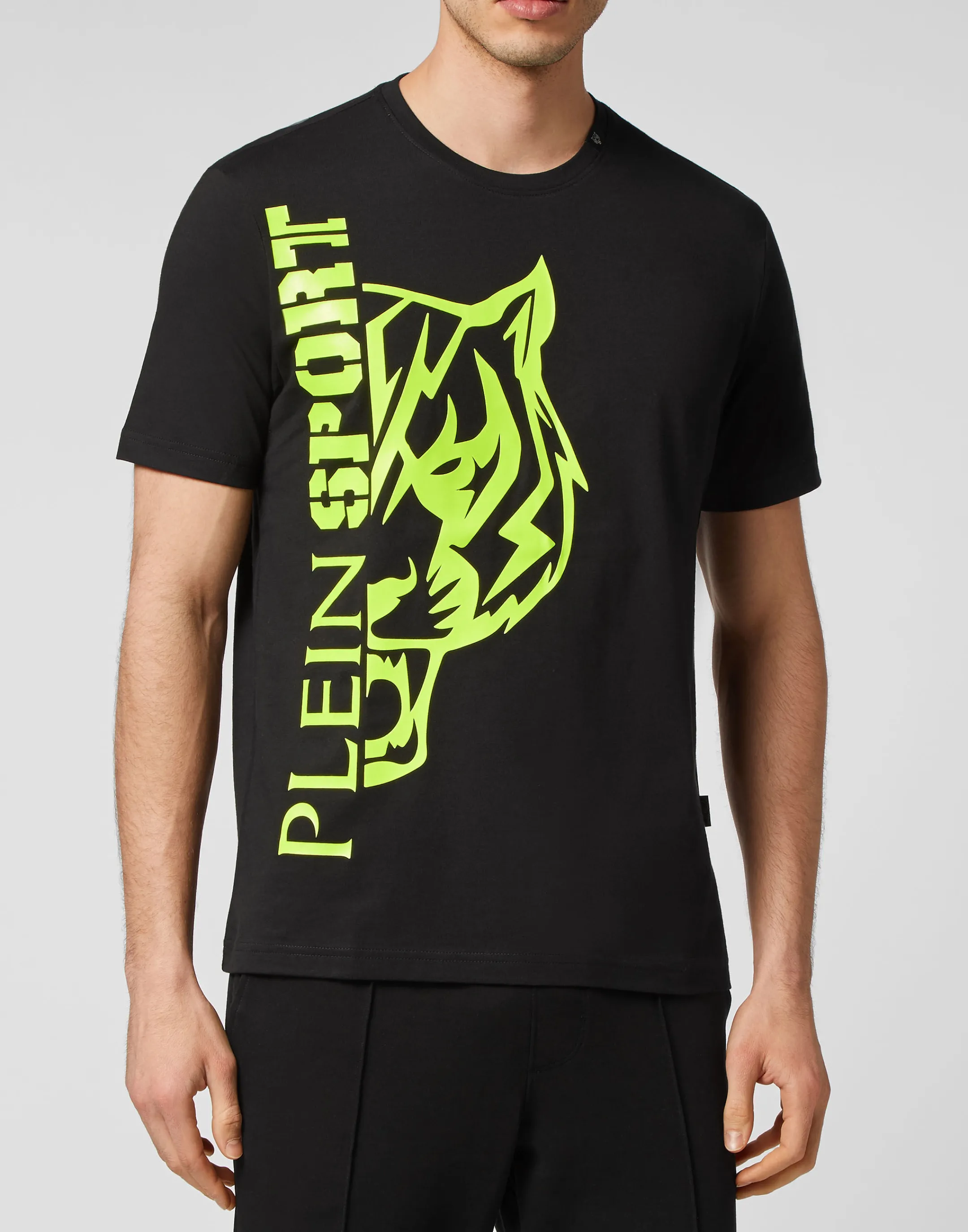 New Plein Sport T-Shirt Round Neck Black / Yellow