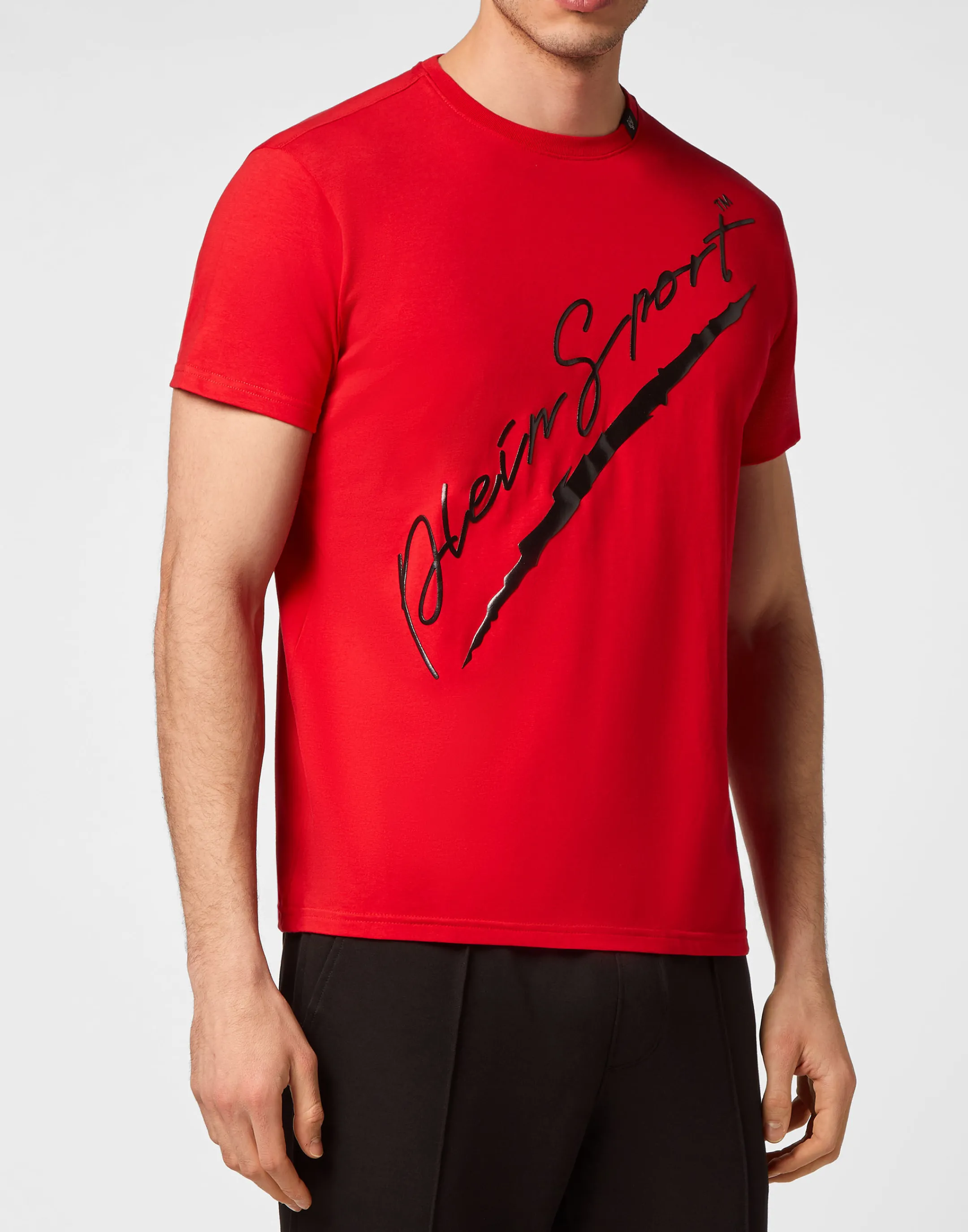 Flash Sale Plein Sport T-Shirt Round Neck Red