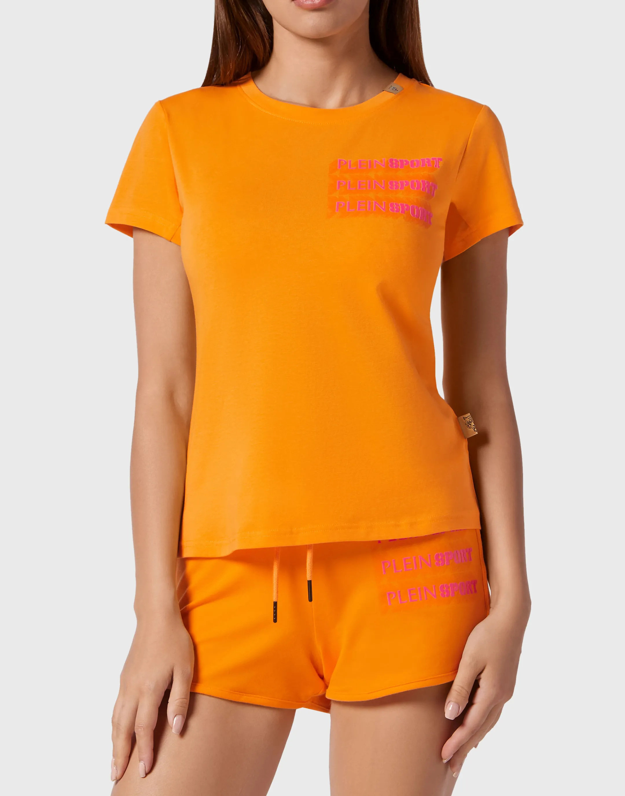 New Plein Sport T-Shirt Round Neck Orange