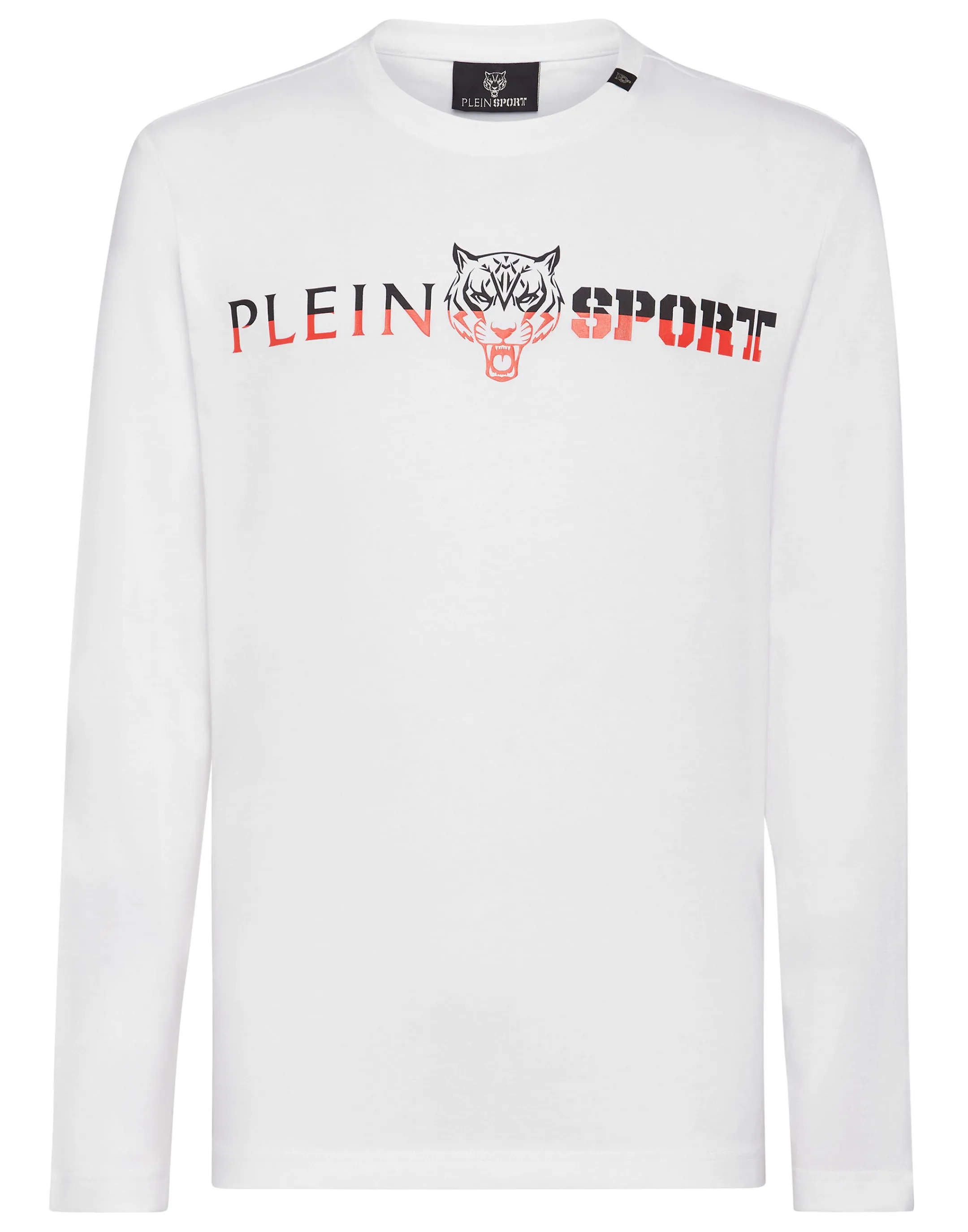 Cheap Plein Sport T-Shirt Round Neck Ls White