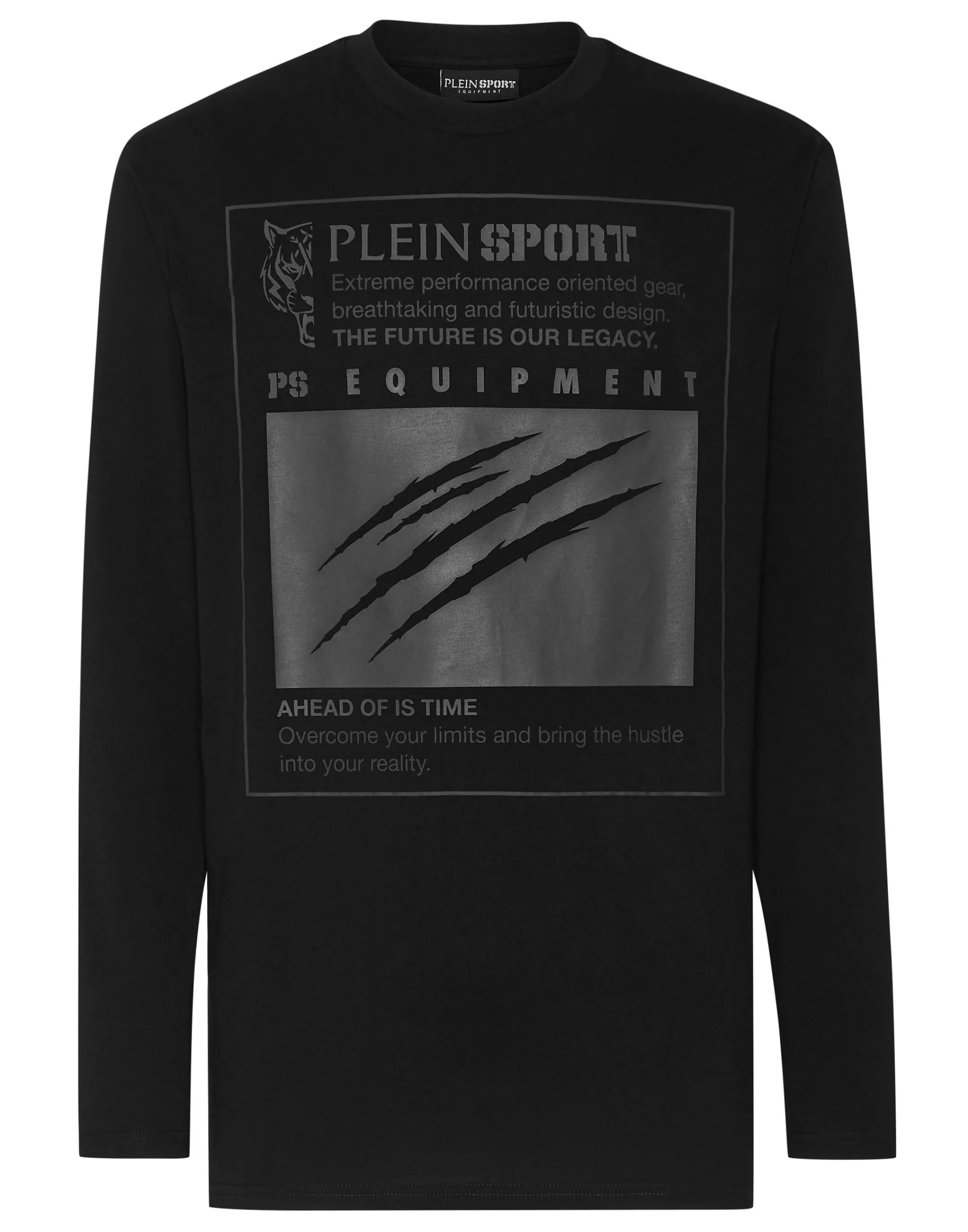 Cheap Plein Sport T-Shirt Round Neck Ls Black