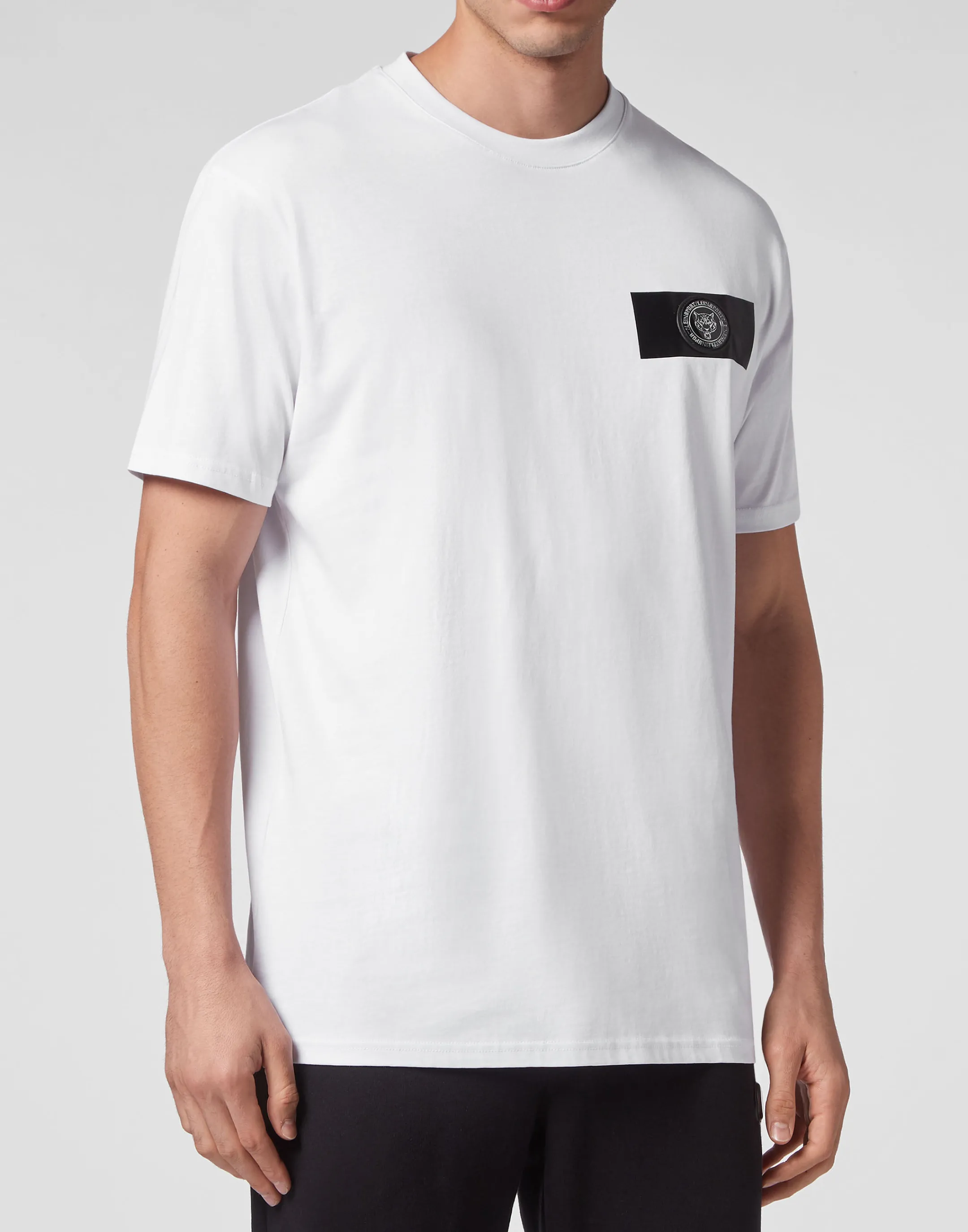 Cheap Plein Sport T-Shirt Round Neck Ss White