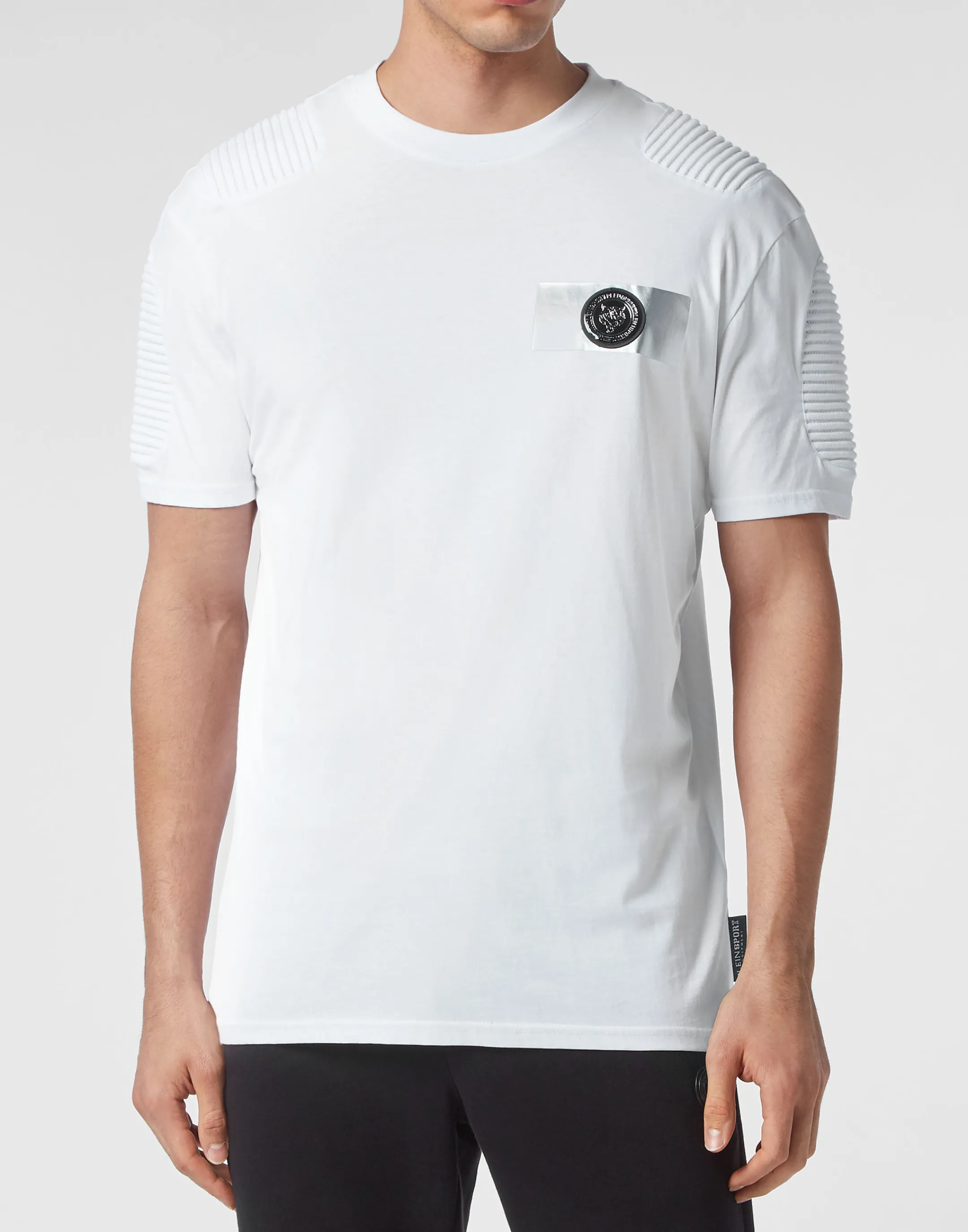 Shop Plein Sport T-Shirt Round Neck Ss White