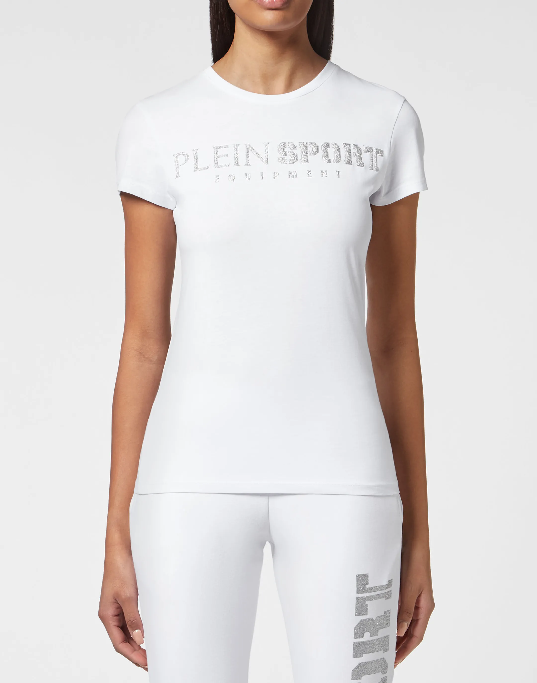 Best Sale Plein Sport T-Shirt Round Neck Ss White