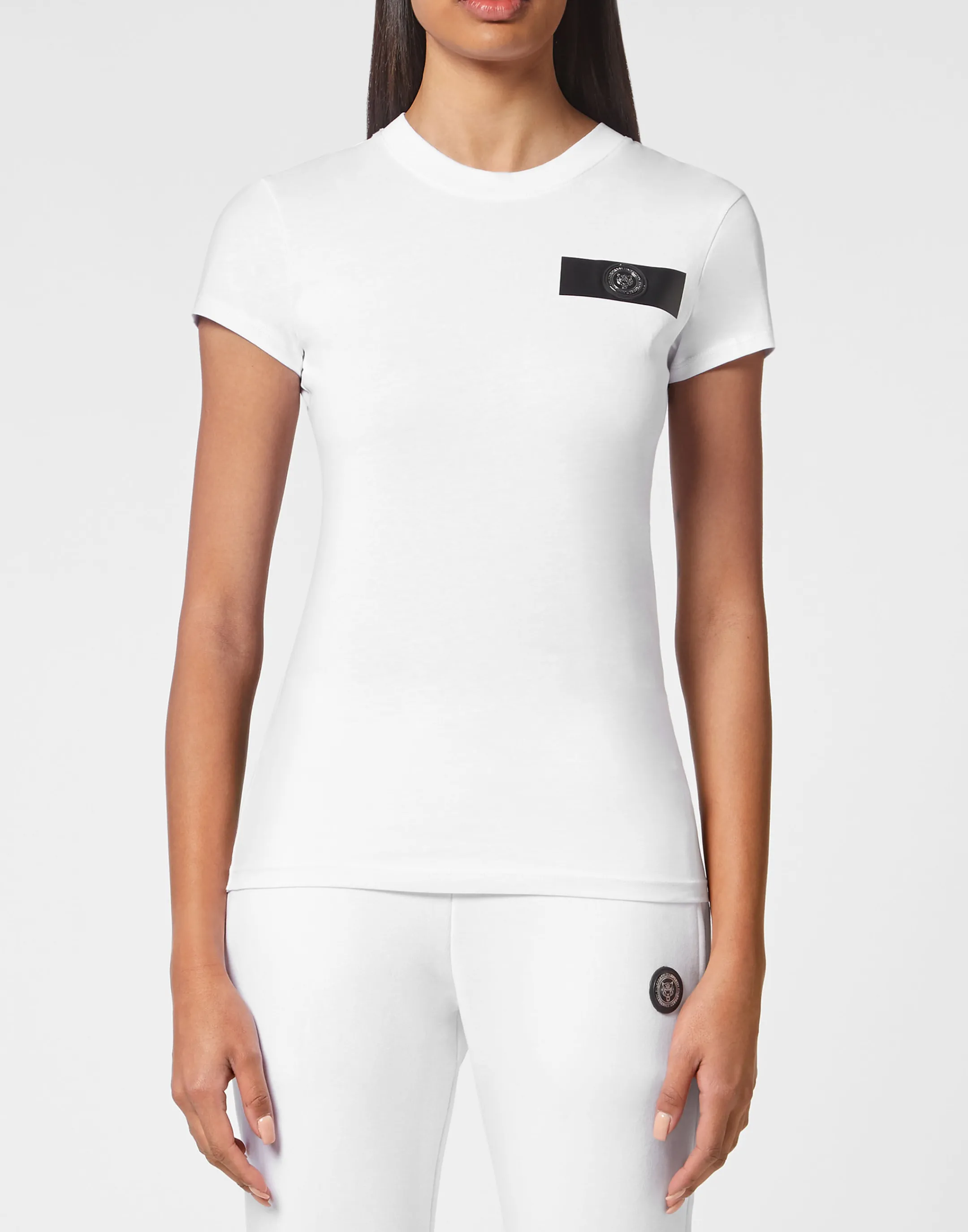 Shop Plein Sport T-Shirt Round Neck Ss Sexy Pure Fit White