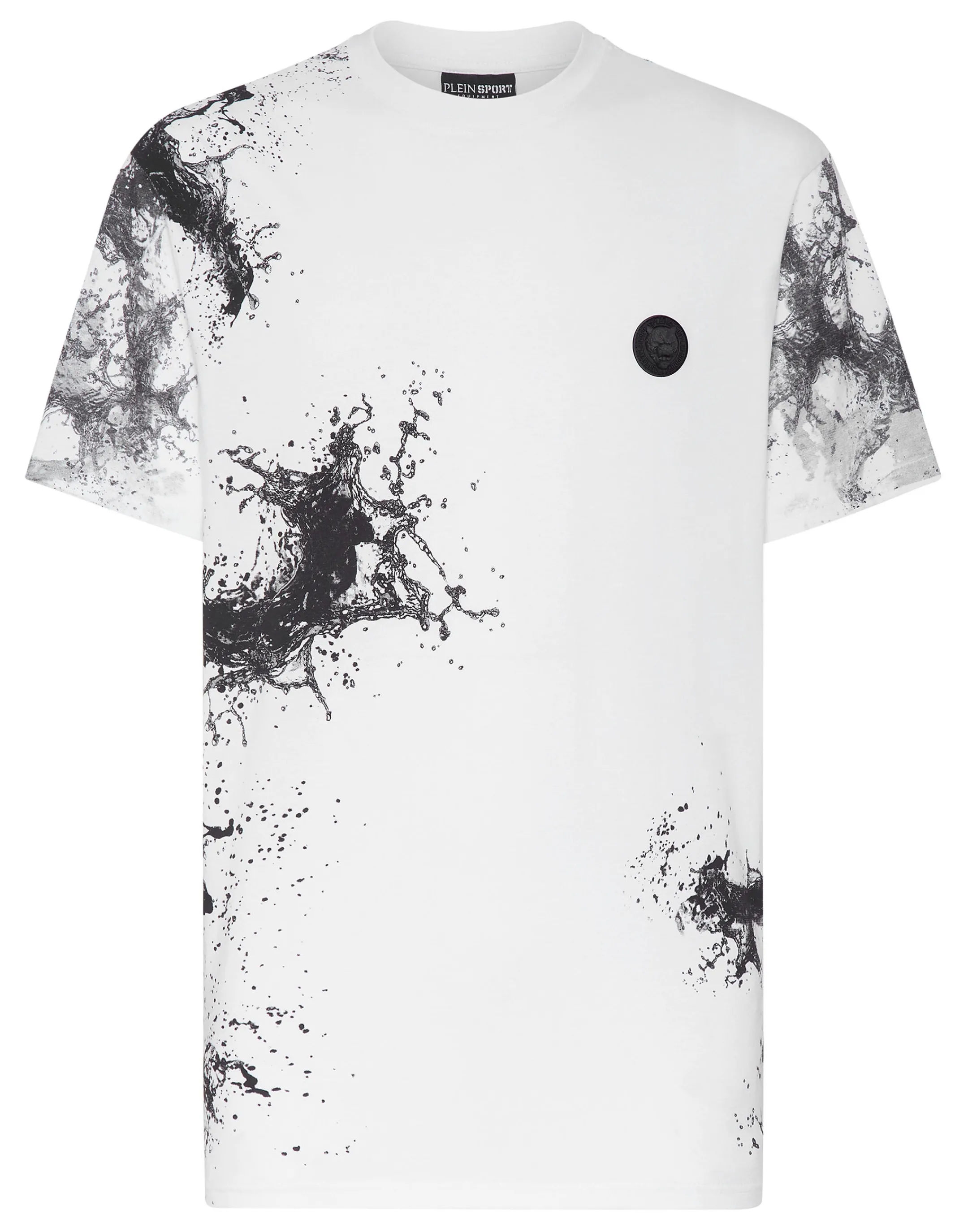 New Plein Sport T-Shirt Round Neck Ss Splash Extreme White