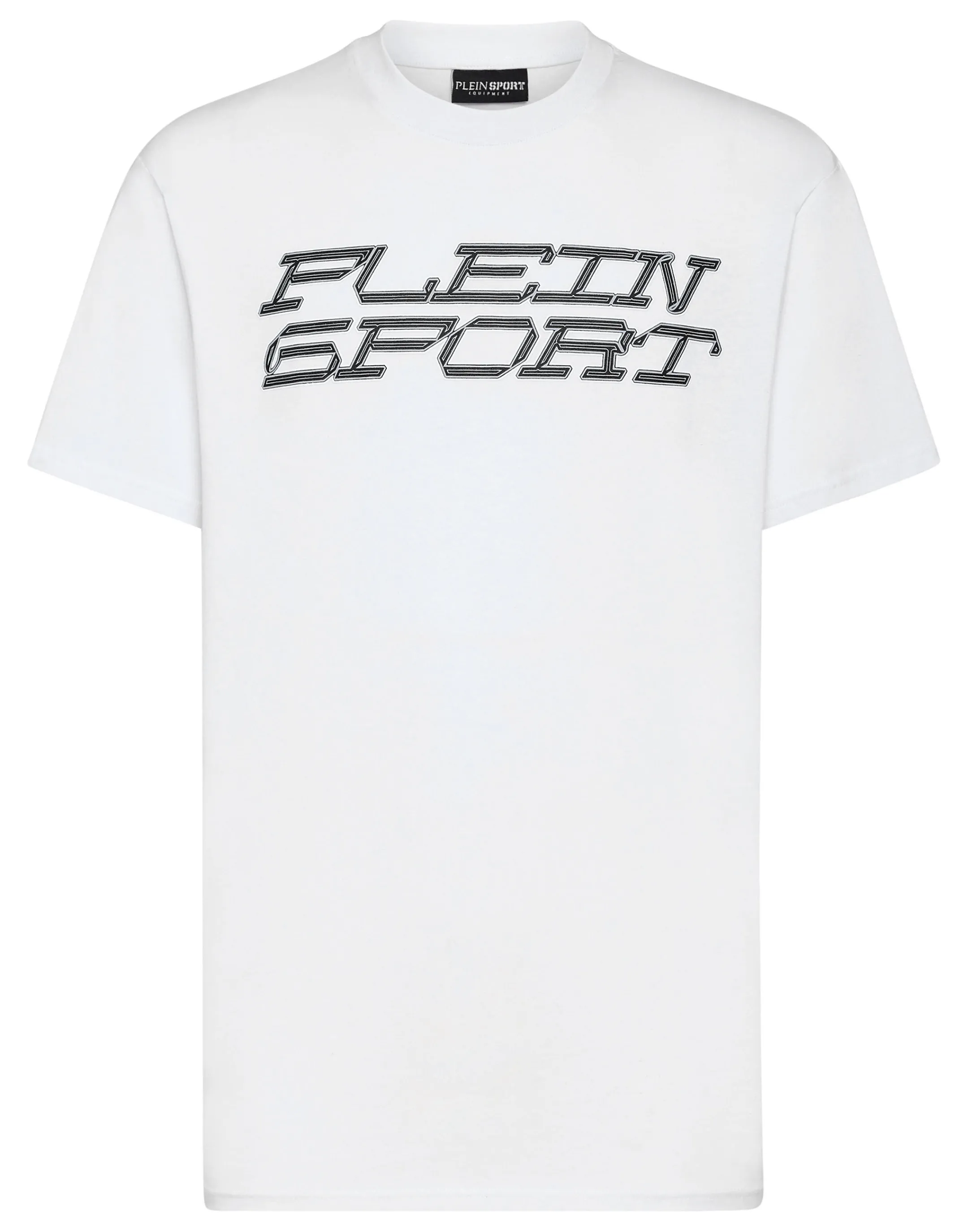 Cheap Plein Sport T-Shirt Round Neck Ss Tiger White